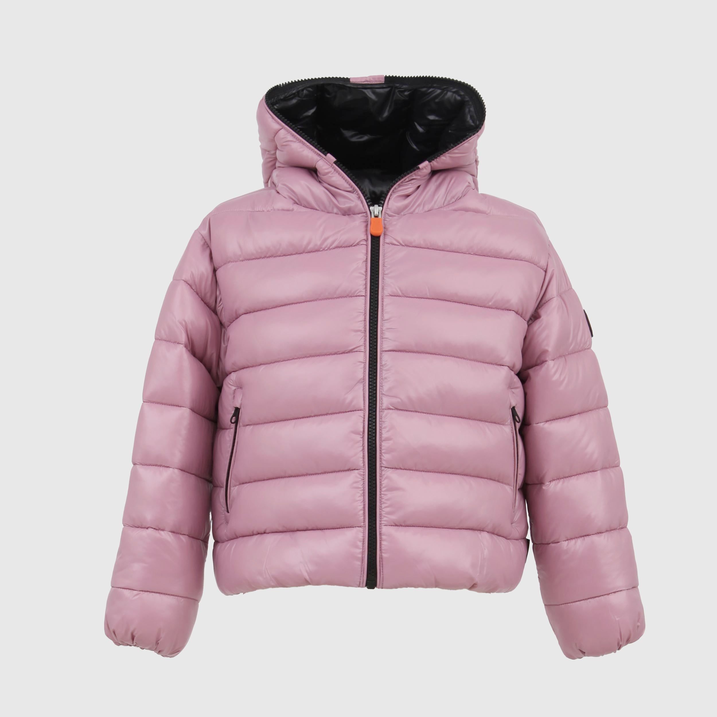 Giacca Rosa Con Zip E Logo Firmata SAVE THE DUCK