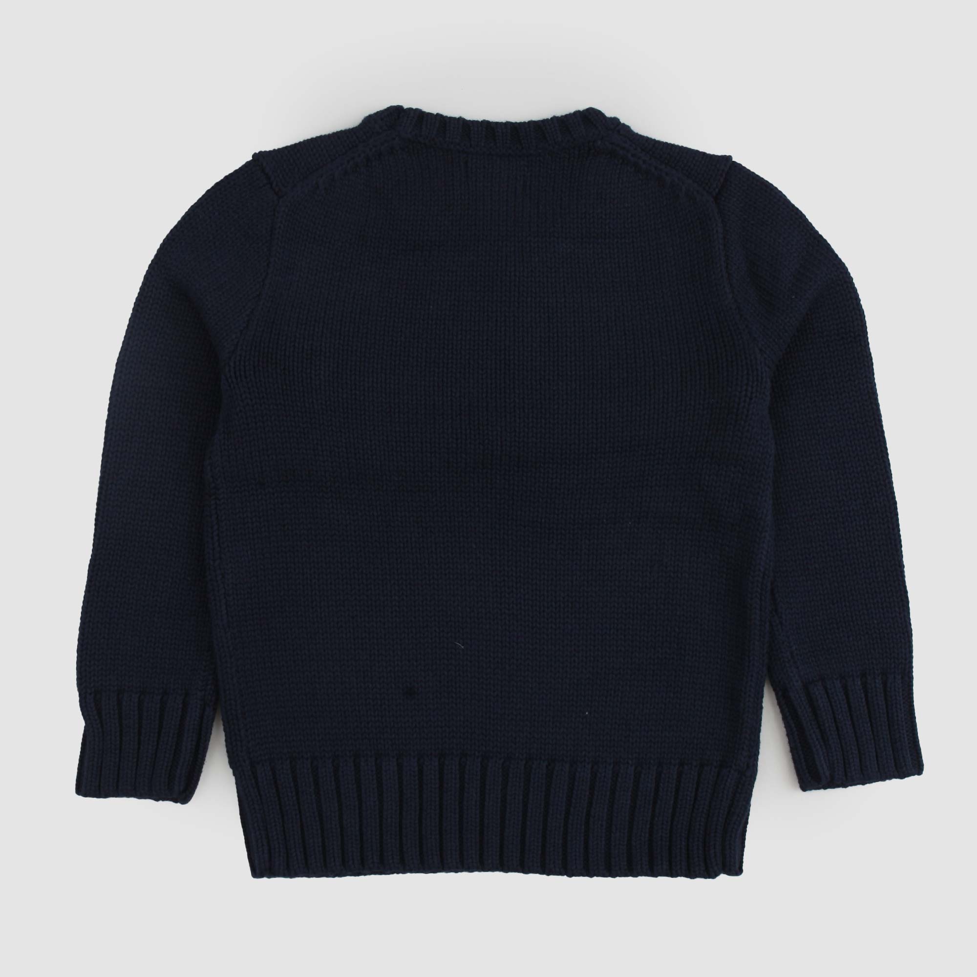 RALPH LAUREN FLAG EMBROIDERED SWEATER