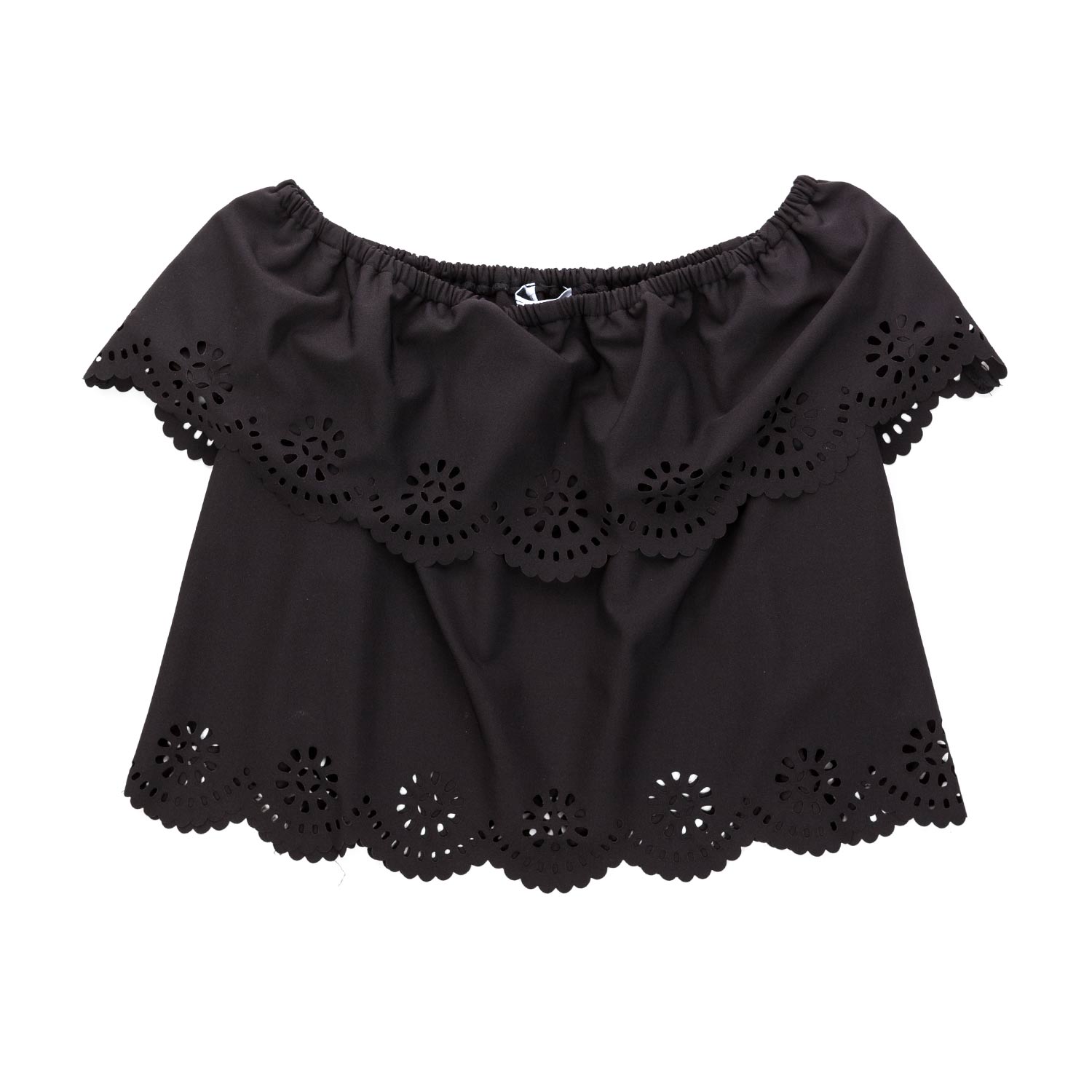 TOP NERO VOLANT BAMBINA E TEENAGER - annameglio.com abbigliamento moda