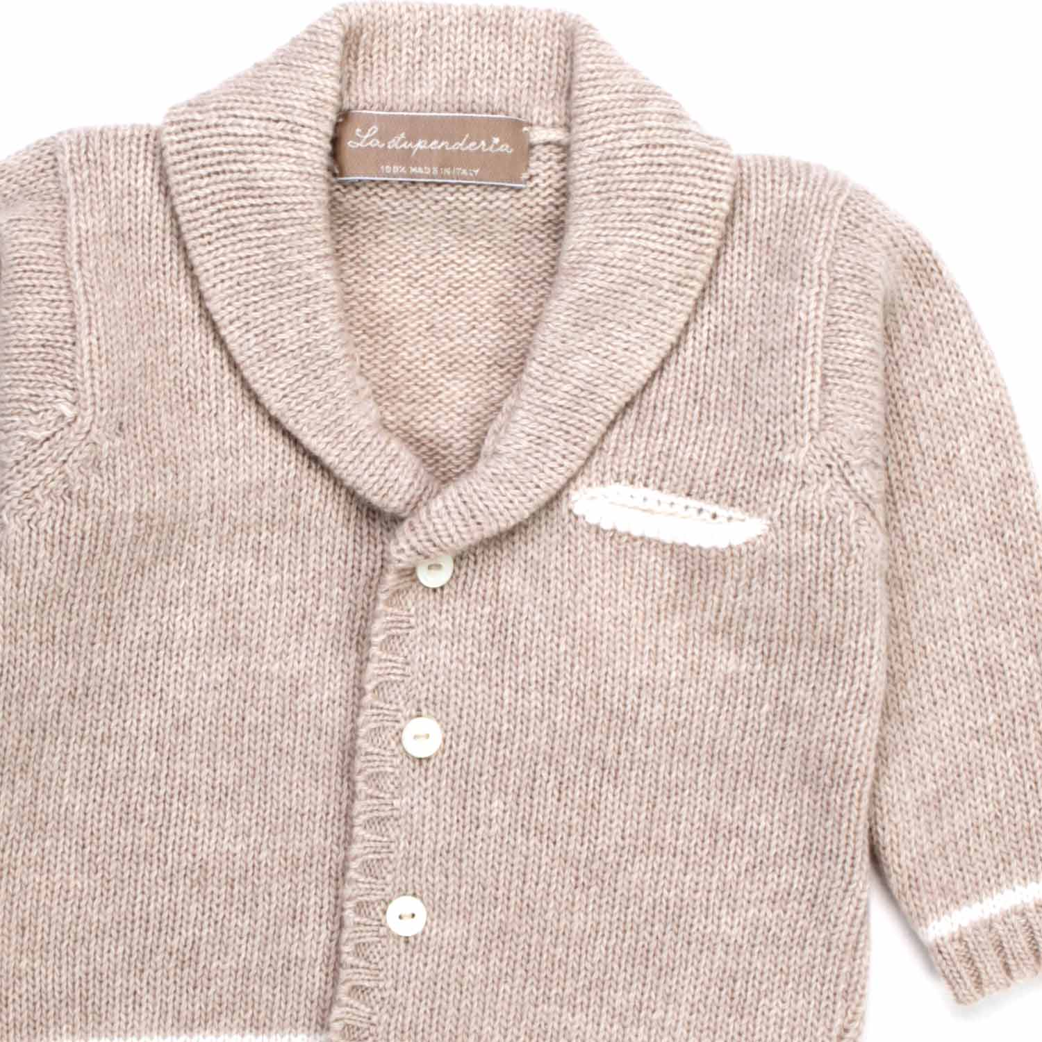 CARDIGAN BEIGE NEONATO - annameglio.com abbigliamento moda