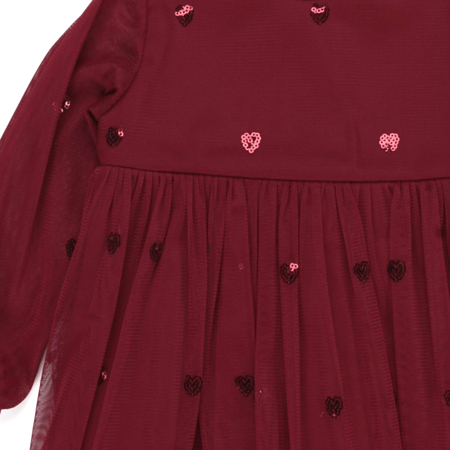 ABITO BORDEAUX TULLE NEONATA BAMBINA - annameglio.com abbigliamento moda