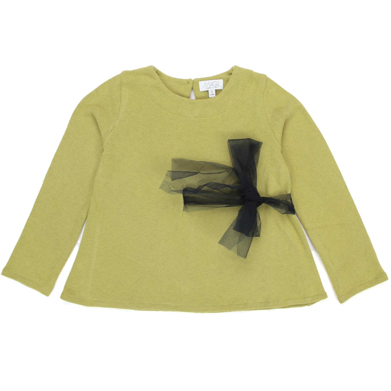 T-SHIRT CON FIOCCO BAMBINA - annameglio.com abbigliamento moda