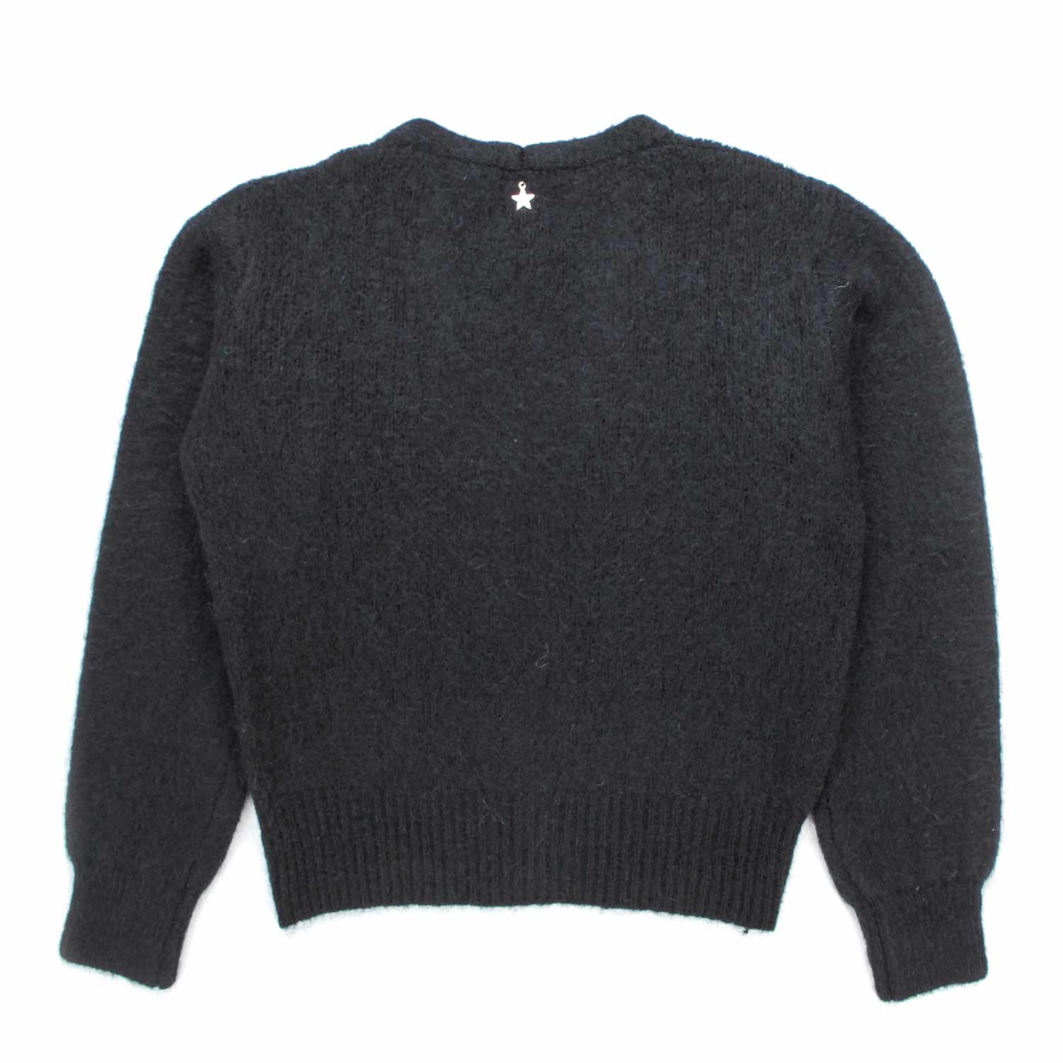 CARDIGAN NERO LANA TEENAGER - annameglio.com abbigliamento moda