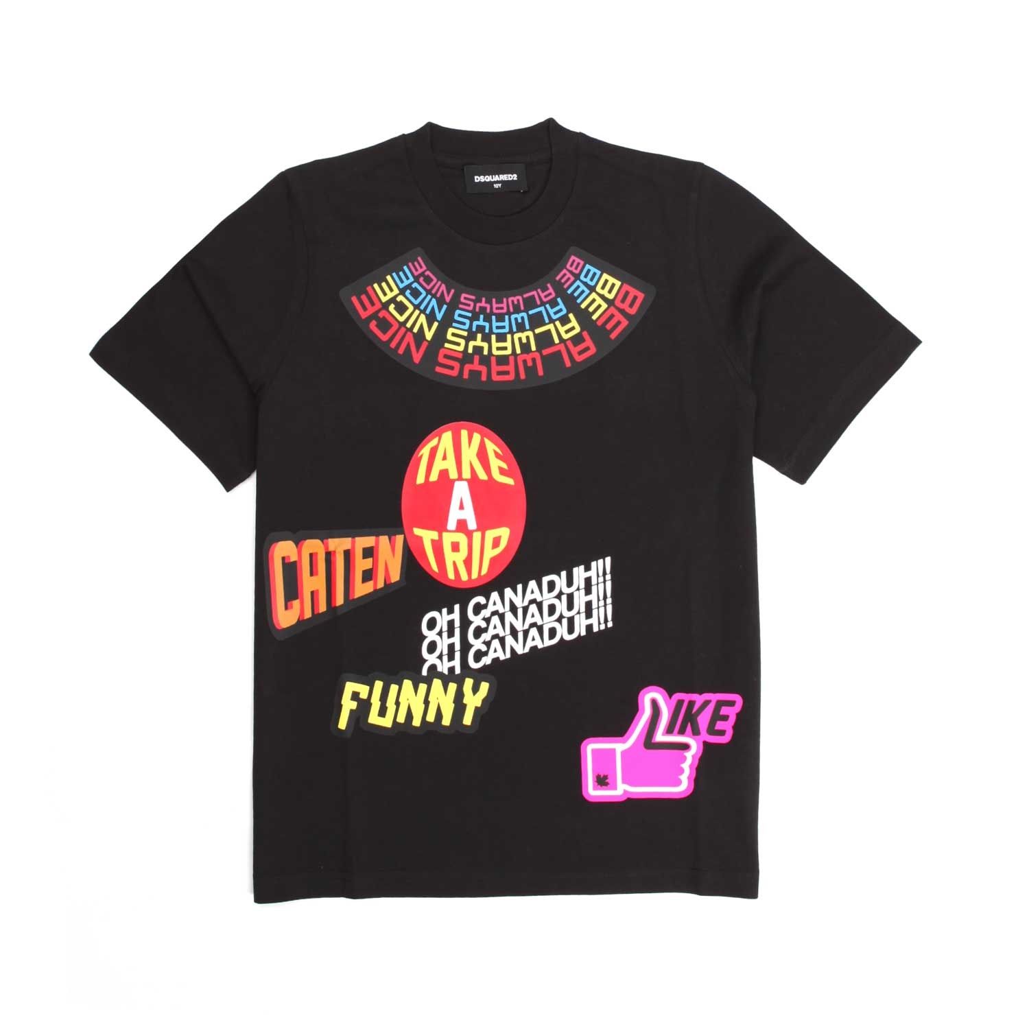 T-SHIRT UNISEX NERA STAMPA - annameglio.com abbigliamento moda