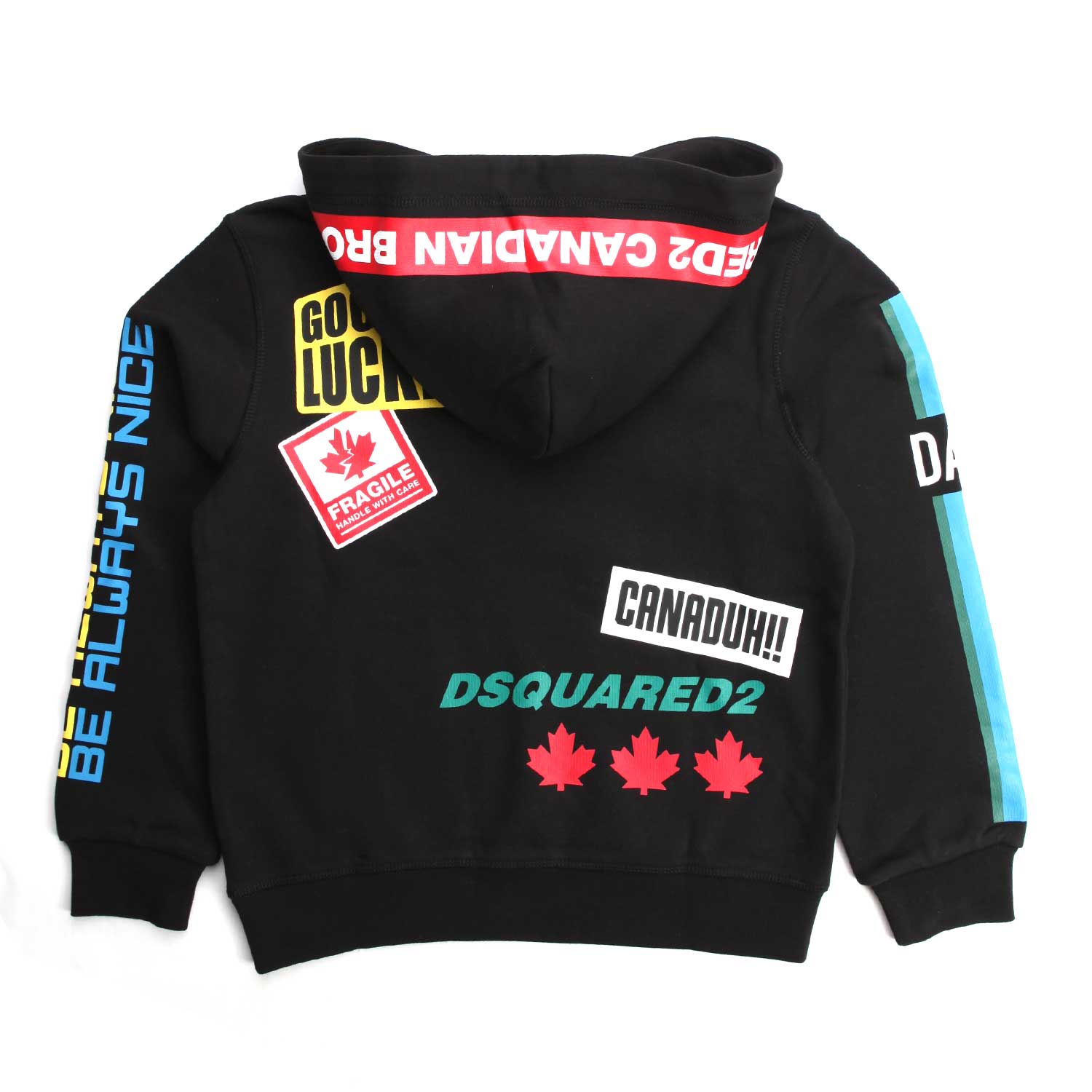 FELPA UNISEX NERA CAPPUCCIO - annameglio.com abbigliamento moda