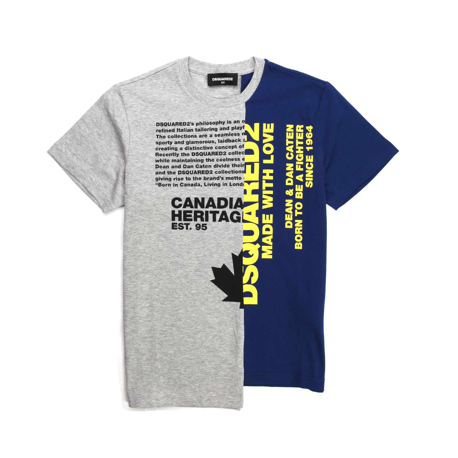 T-SHIRT BLU GRIGIA BAMBINO TEEN - annameglio.com abbigliamento moda