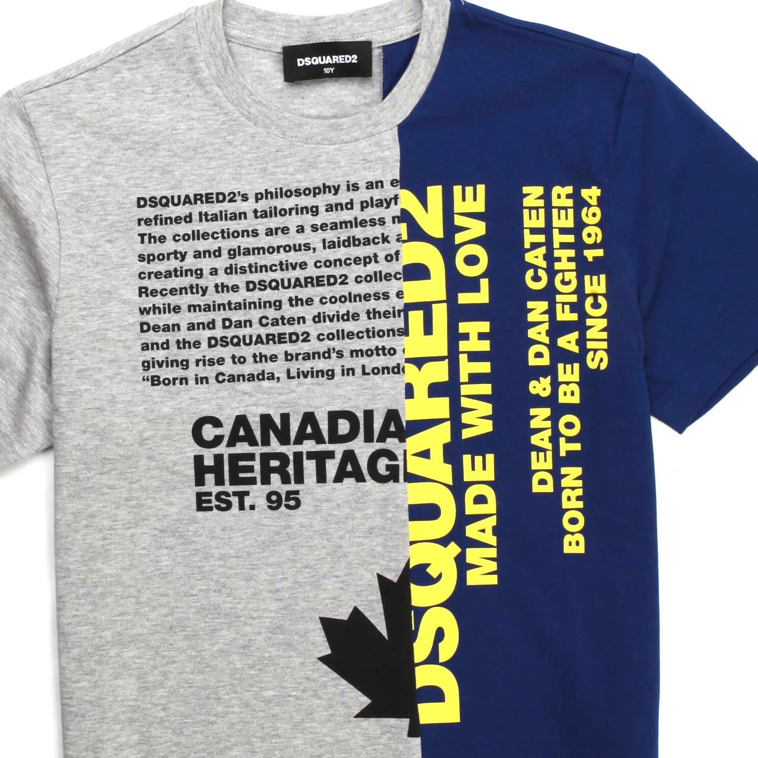 T-SHIRT BLU GRIGIA BAMBINO TEEN - annameglio.com abbigliamento moda