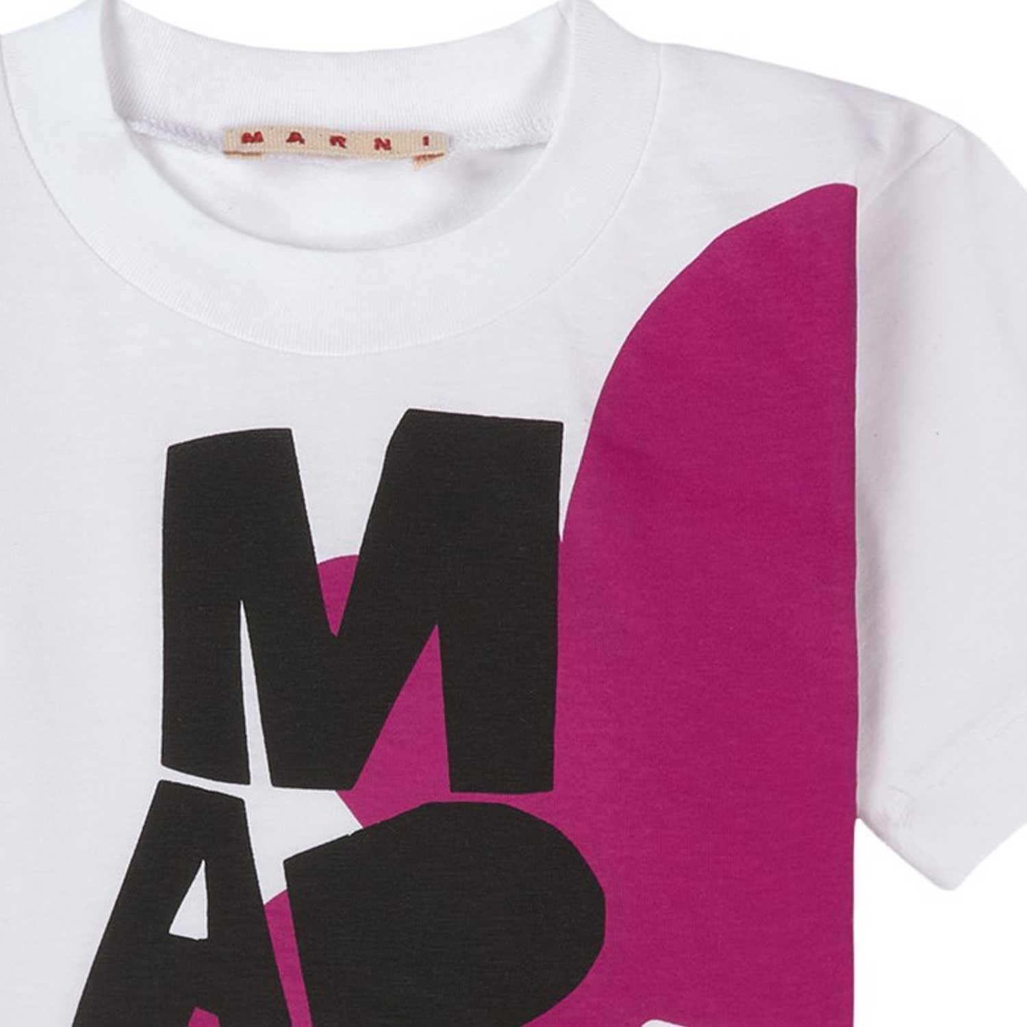 T-SHIRT BIANCA CON STAMPA BAMBINA E TEENAGER - annameglio.com abbigliamento moda