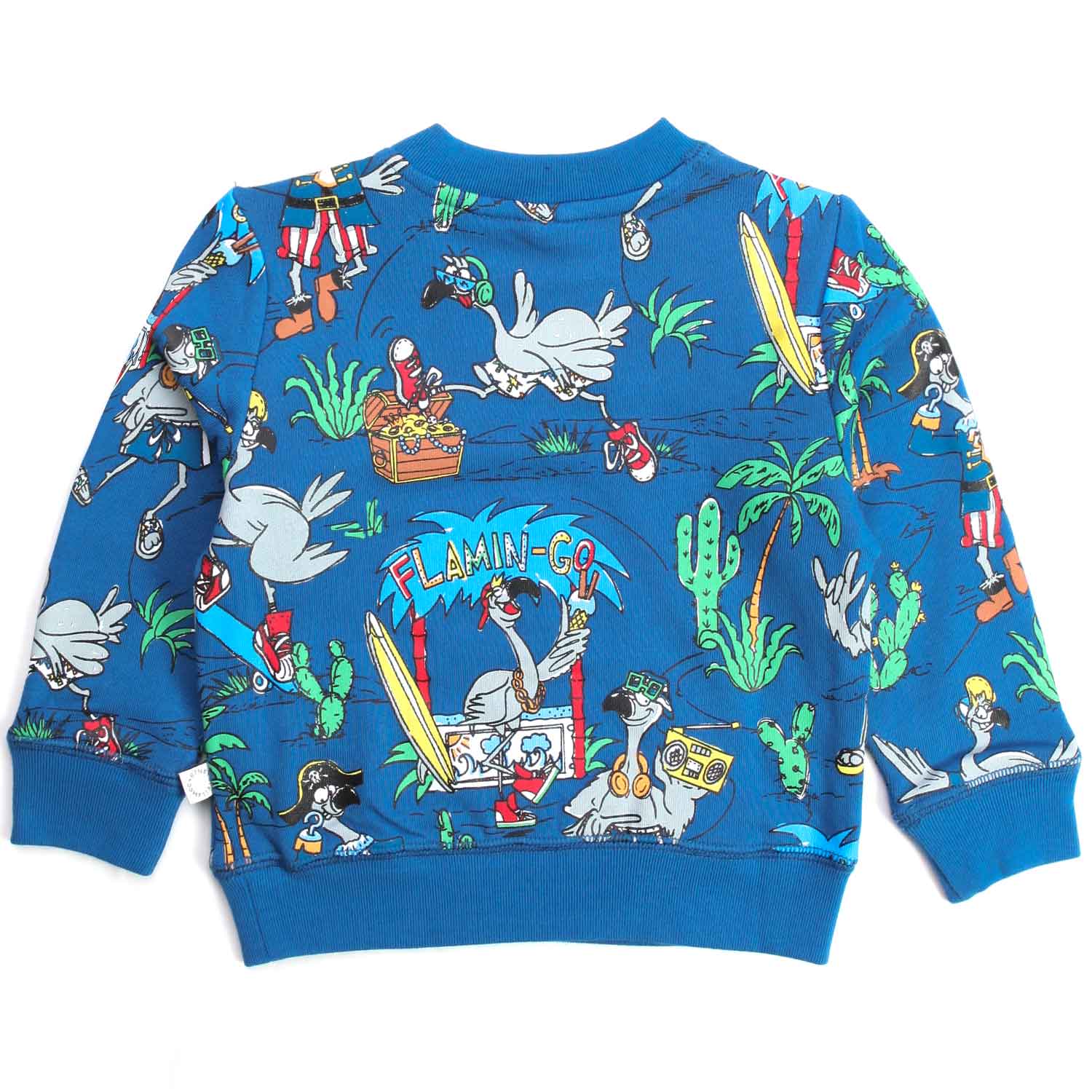 Baby Felpa in Cotone Flamingo Land - annameglio.com abbigliamento moda