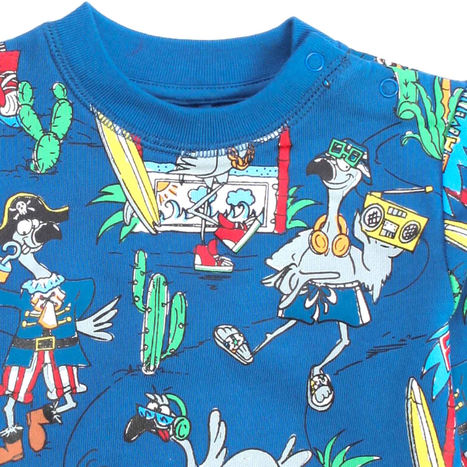 Baby Felpa in Cotone Flamingo Land - annameglio.com abbigliamento moda