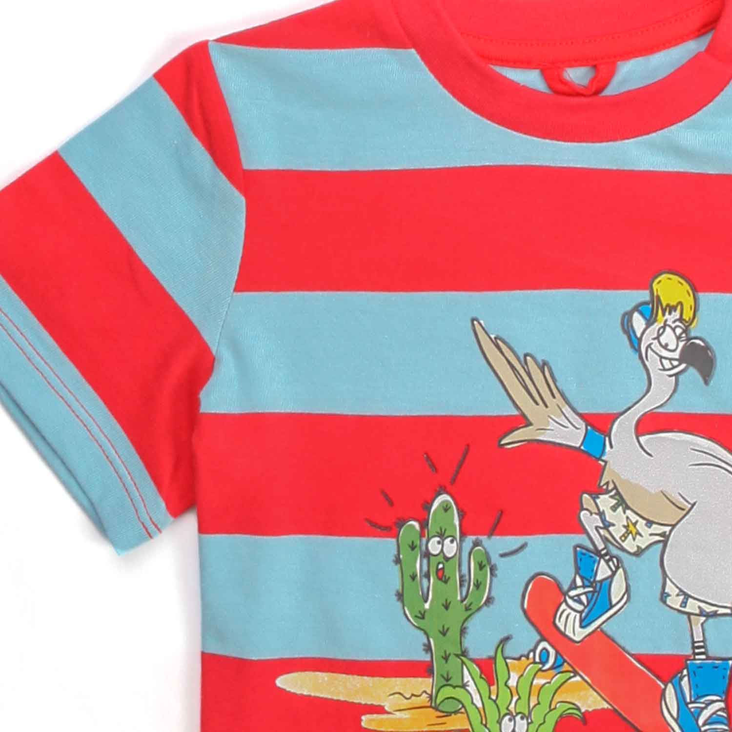 Baby T-Shirt in Cotone con Fenicotteri - annameglio.com abbigliamento moda