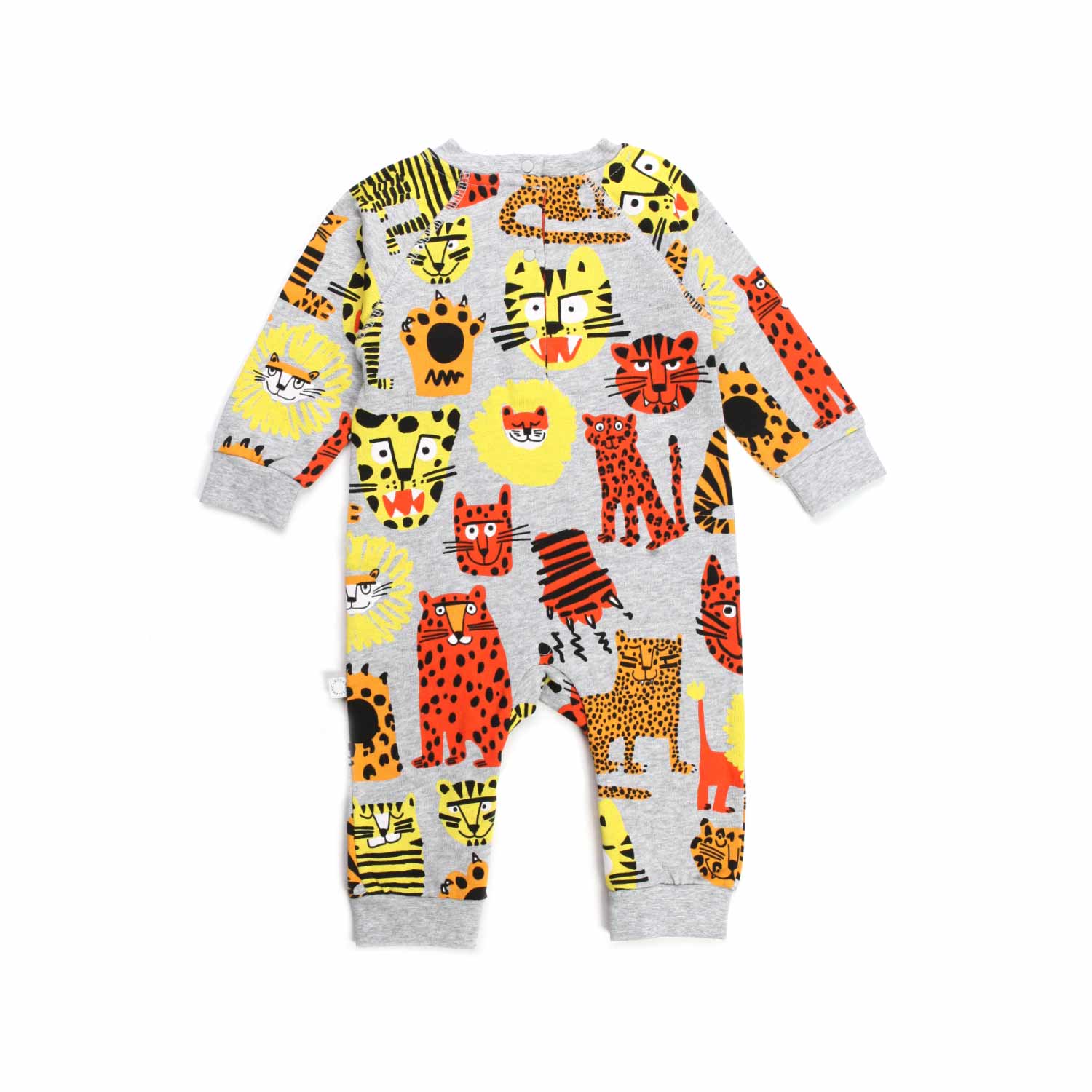 TUTINA GRIGIA CON STAMPE MULTICOLOR NEONATA - annameglio.com abbigliamento moda