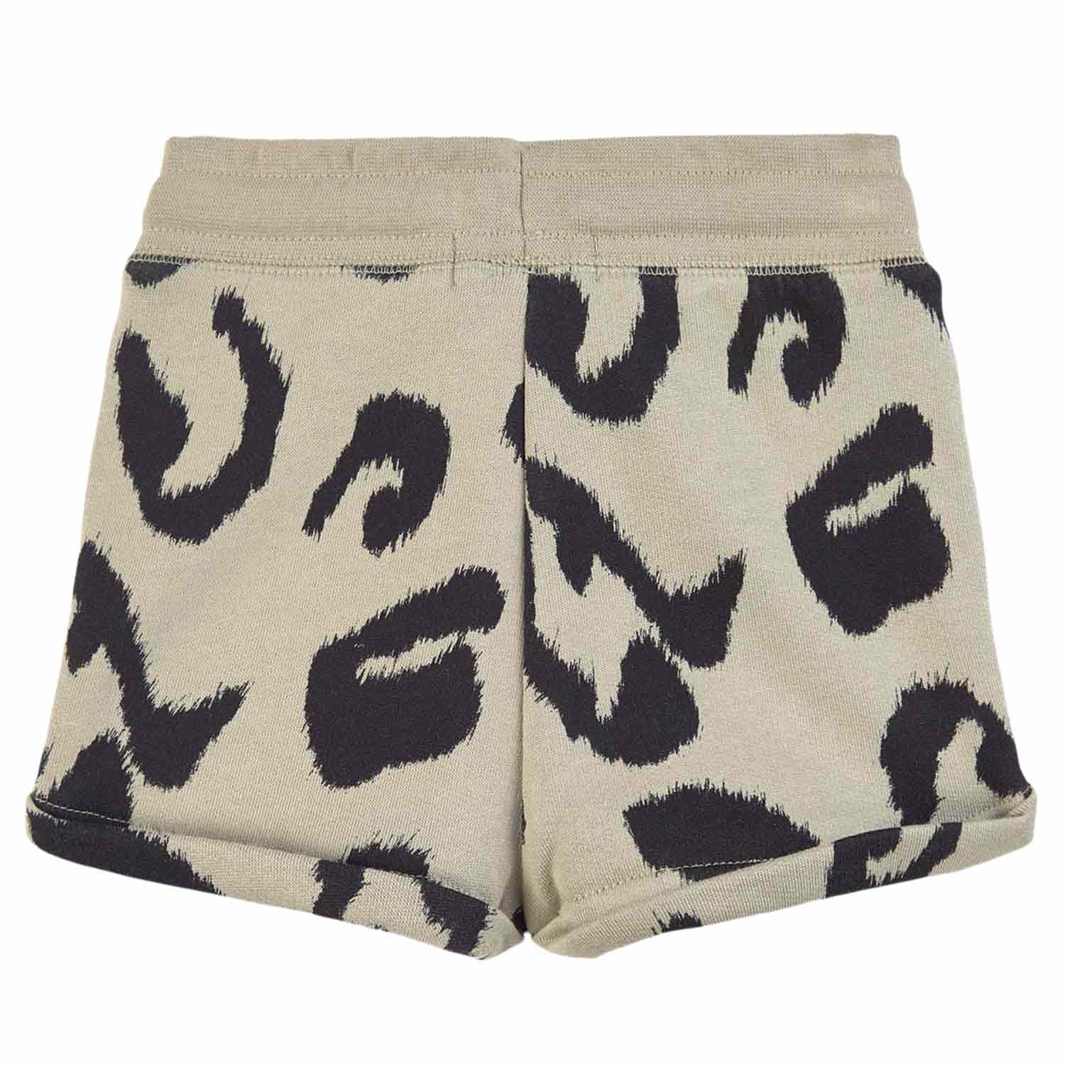 SHORTS ANIMALIER VERDE OLIVA BAMBINA E TEENAGER - annameglio.com abbigliamento moda