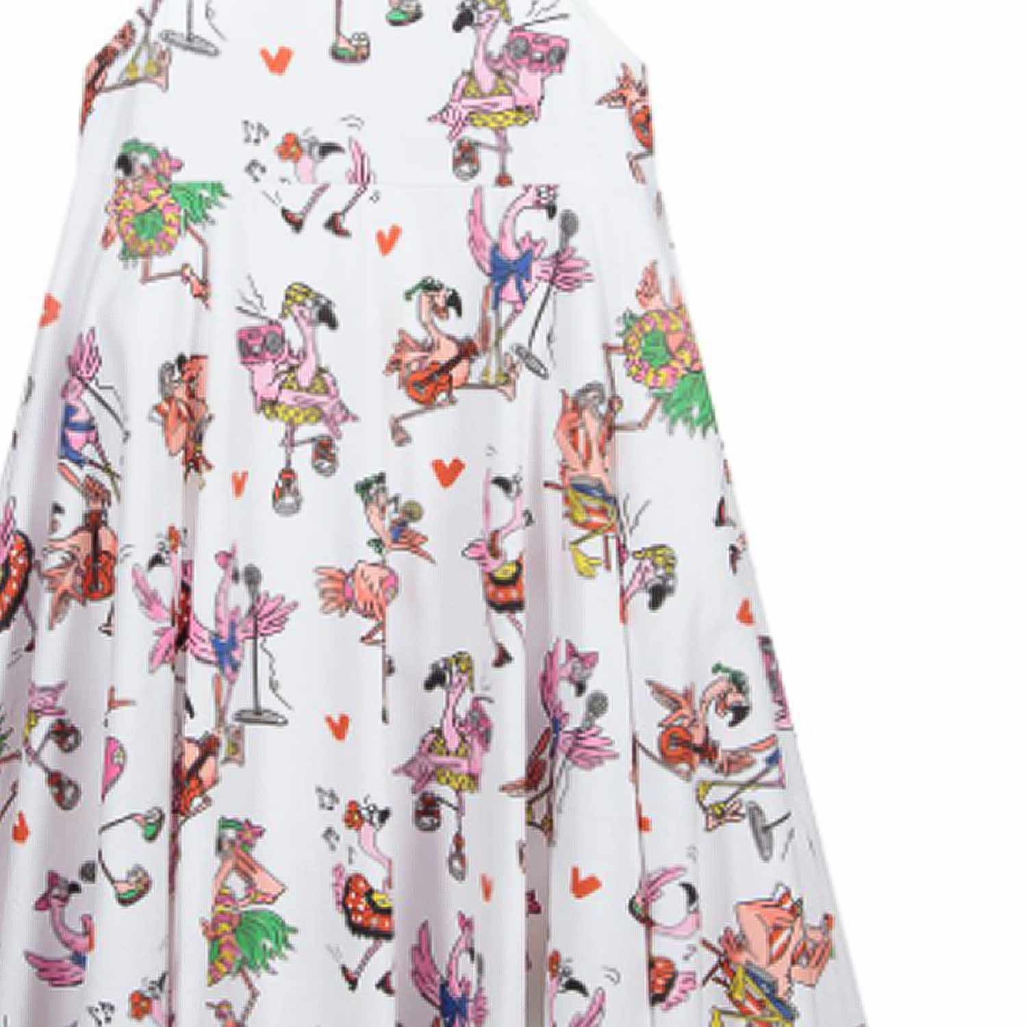 ABITO PRENDISOLE BIANCO CON STAMPE BAMBINA - annameglio.com abbigliamento moda