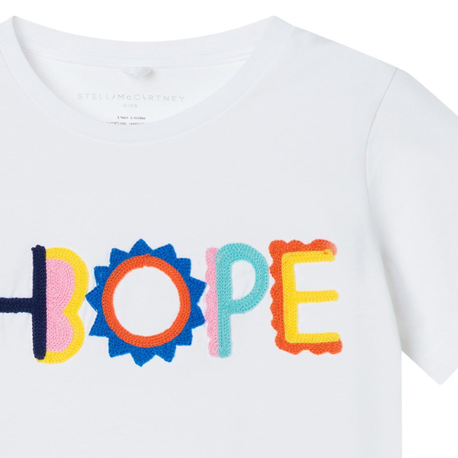 T-SHIRT HOPE BIANCA BAMBINA E TEENAGER - annameglio.com abbigliamento moda