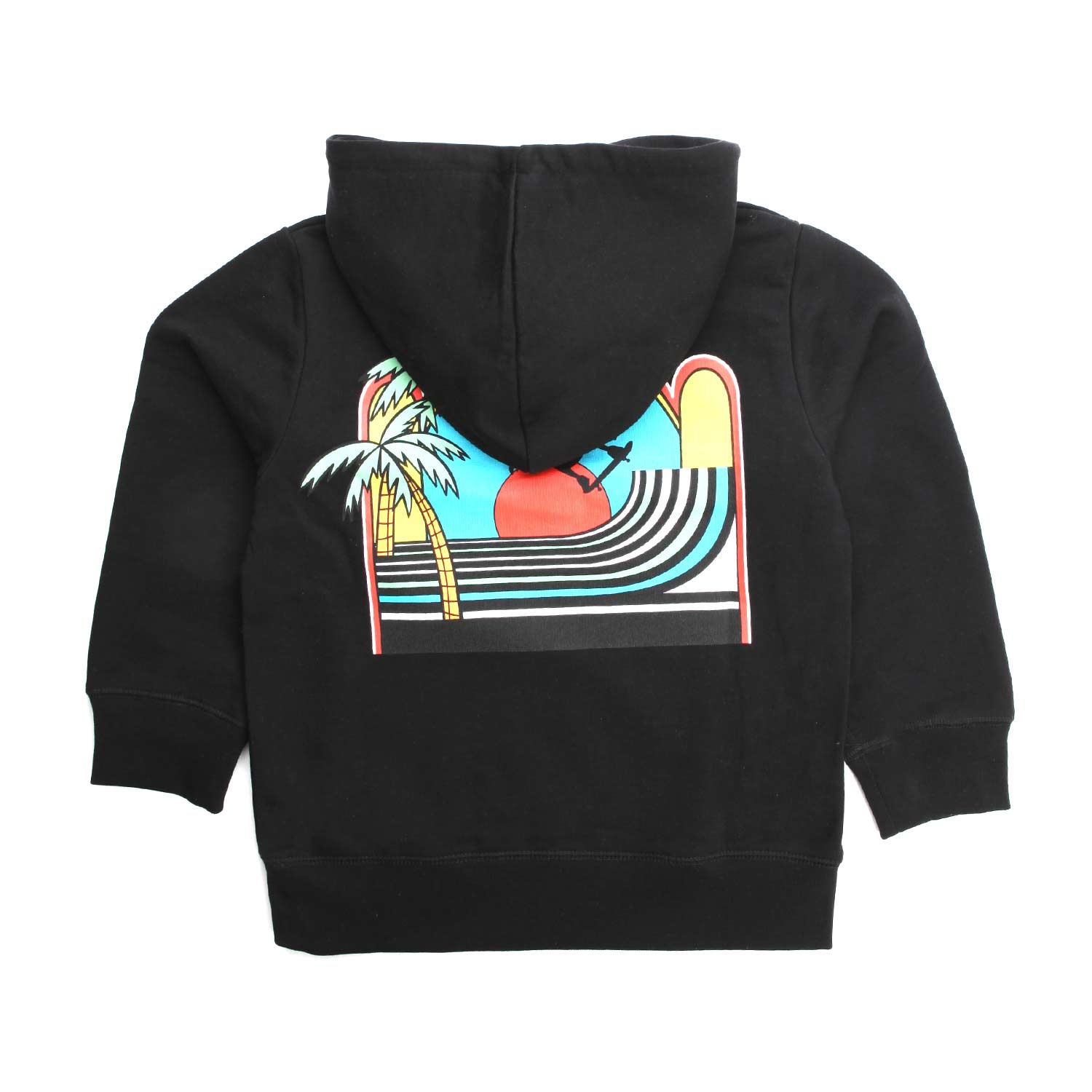 FELPA UNISEX NERA CON CAPPUCCIO - annameglio.com abbigliamento moda