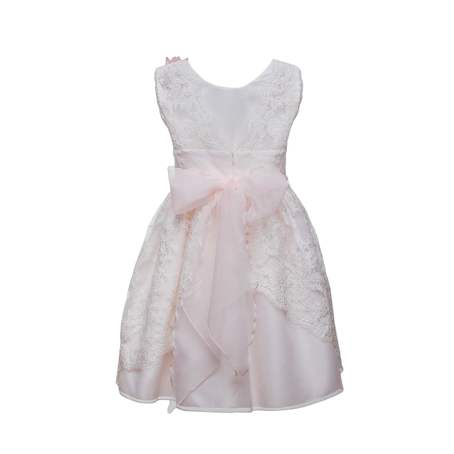ABITO CERIMONIA BIANCO-ROSA BAMBINA - annameglio.com abbigliamento moda
