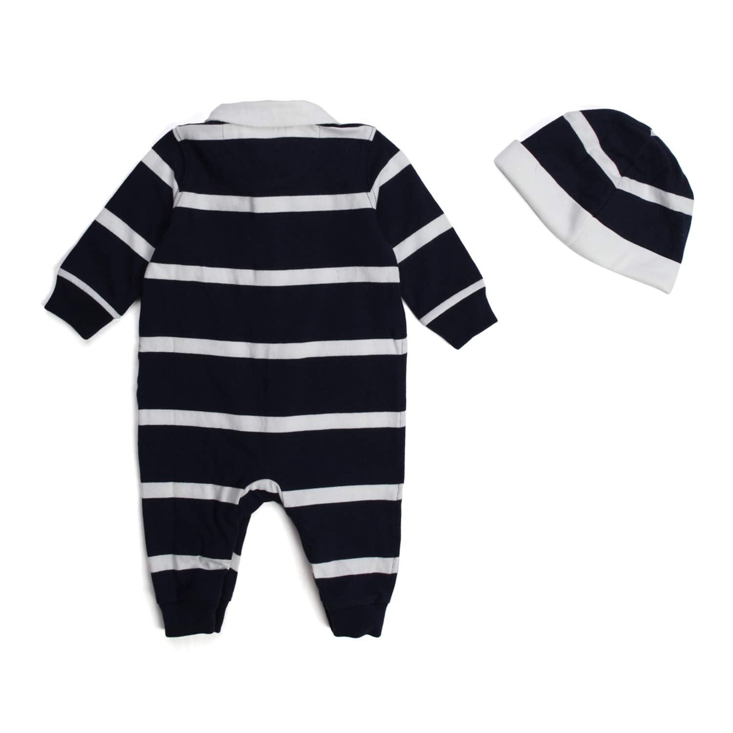 Set Baby Gift Righe Classic Bianco Blu - annameglio.com abbigliamento moda