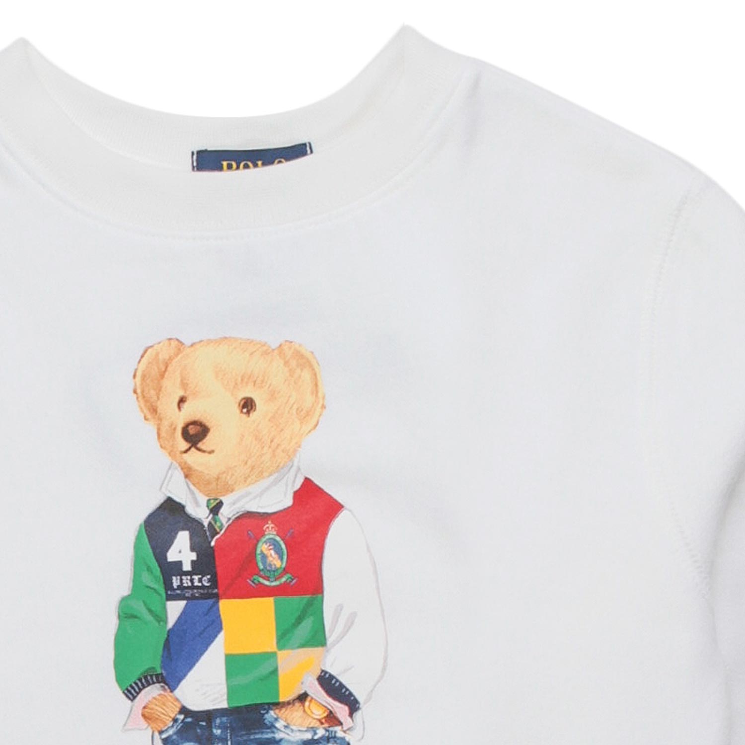 FELPA POLO BEAR BIANCA UNISEX - annameglio.com abbigliamento moda