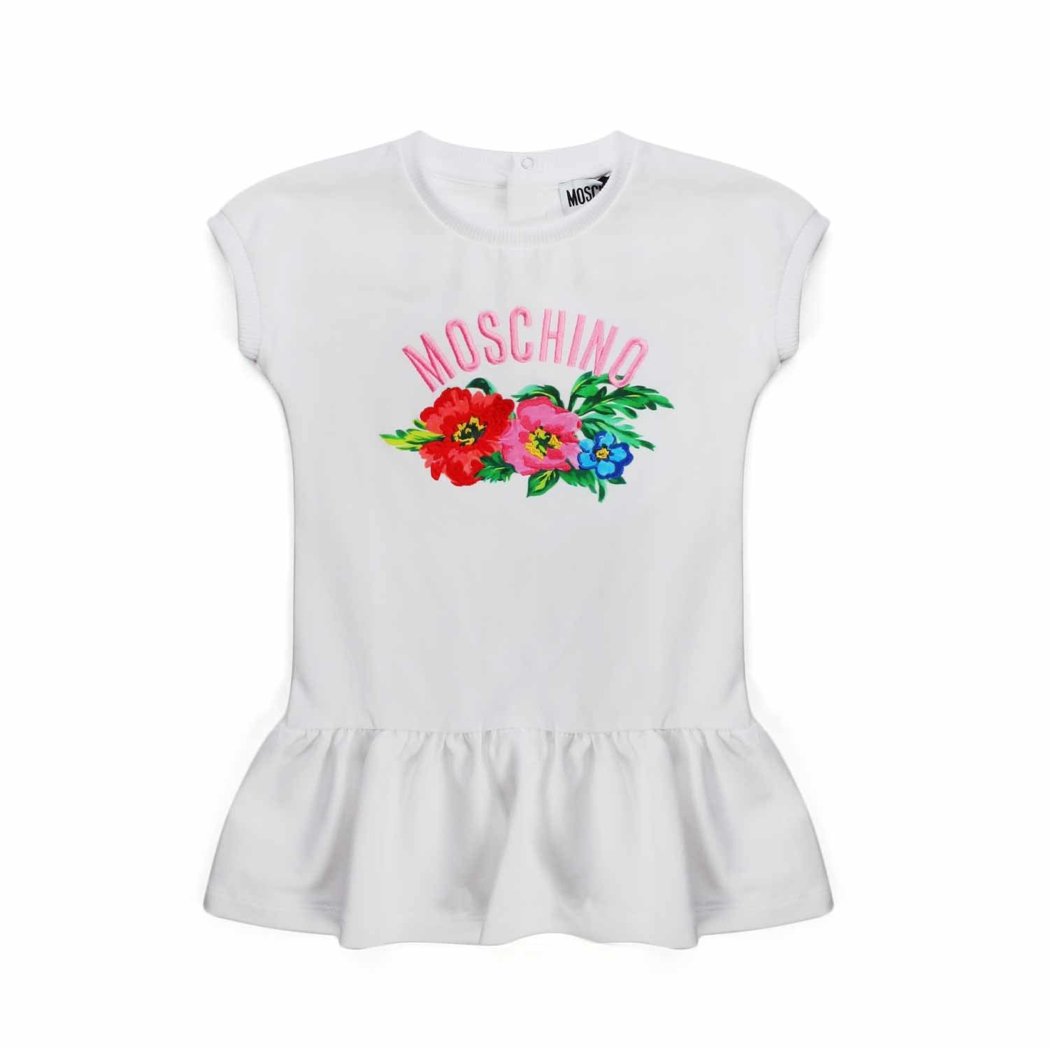 ABITO BIMBA BIANCO CON FIORI - annameglio.com abbigliamento moda