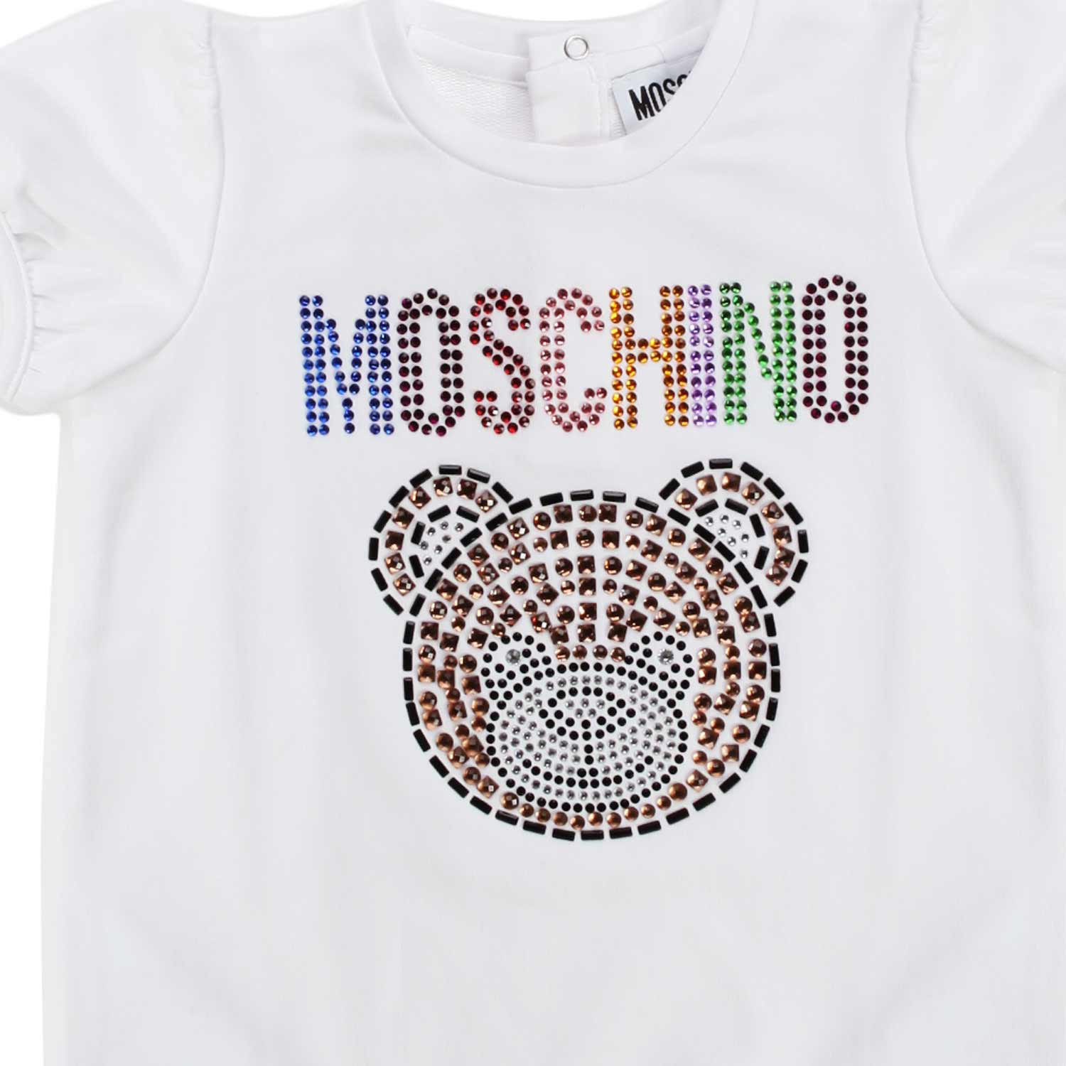 ABITO BIMBA BIANCO CON ORSACCHIOTTO - annameglio.com abbigliamento moda