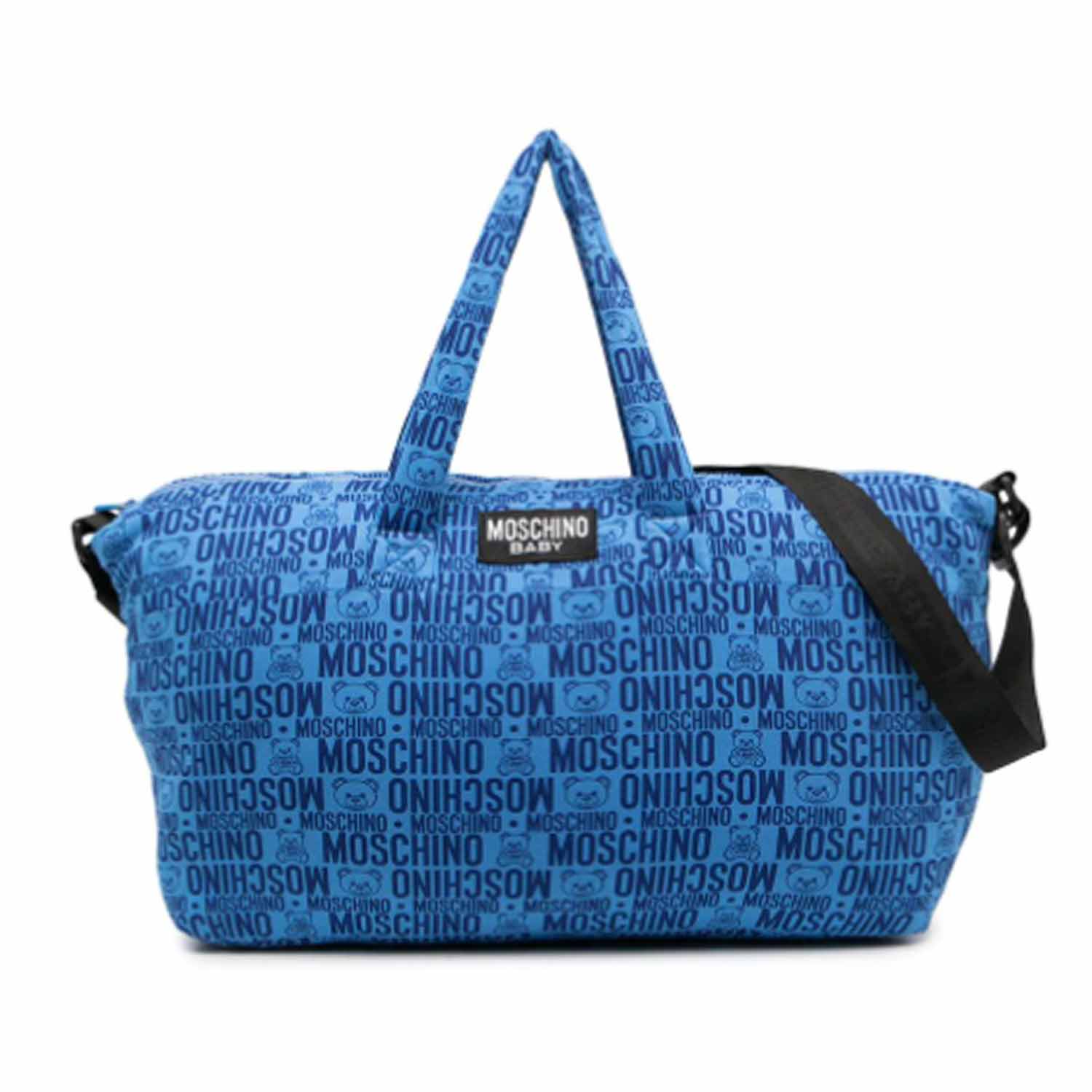 BORSA MAMMA BLU STAMPA LOGO - annameglio.com abbigliamento moda