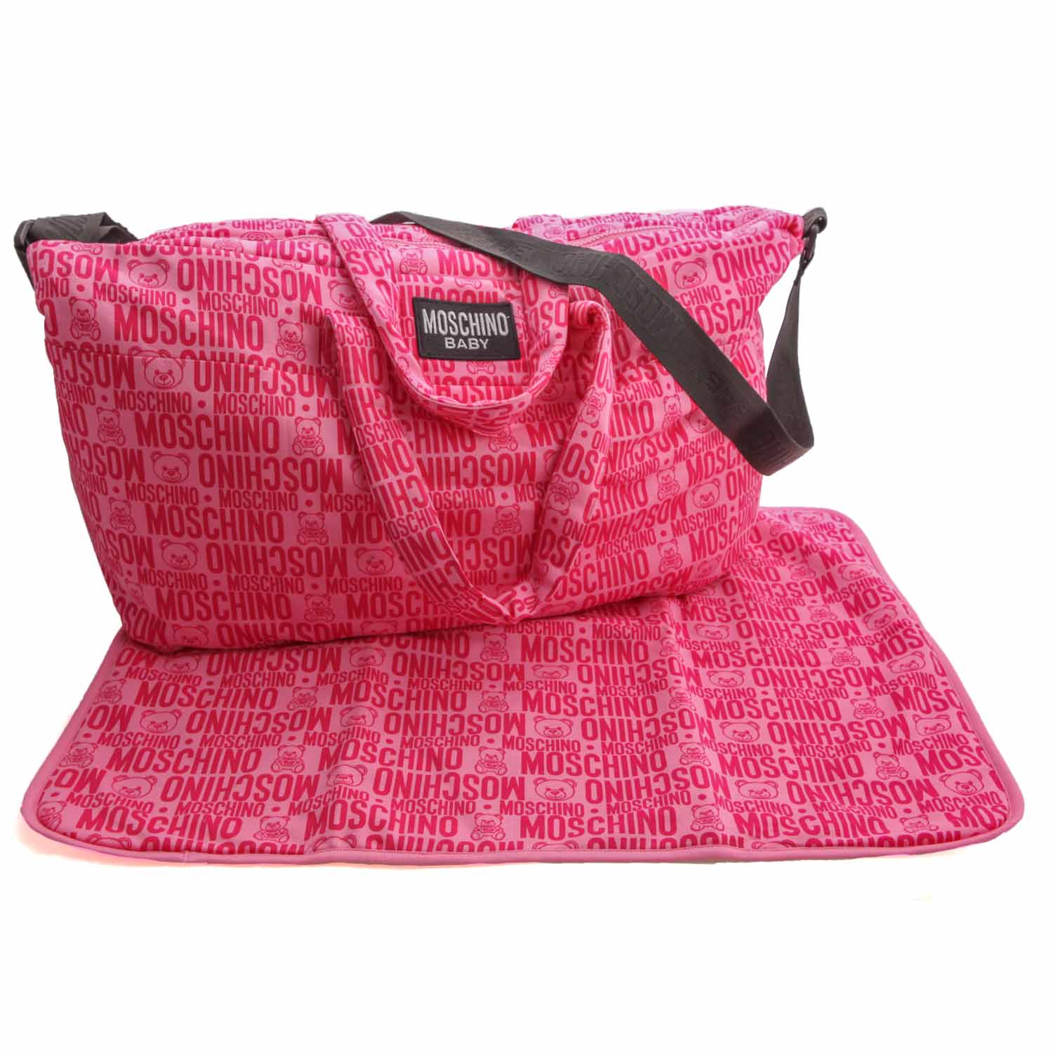 BORSA MAMMA FUCSIA CON LOGO - annameglio.com abbigliamento moda