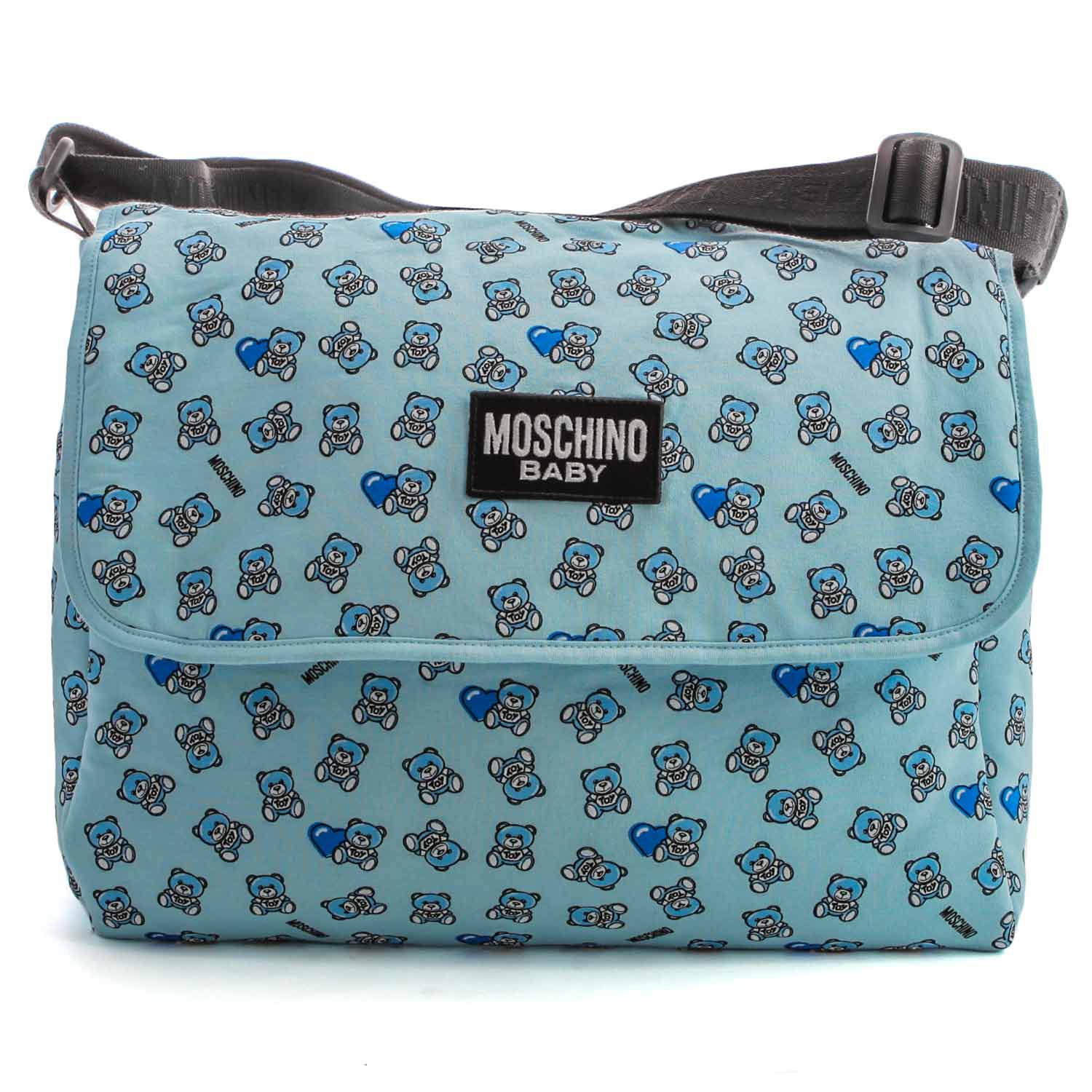 BORSA MAMMA CELESTE CON LOGO - annameglio.com abbigliamento moda