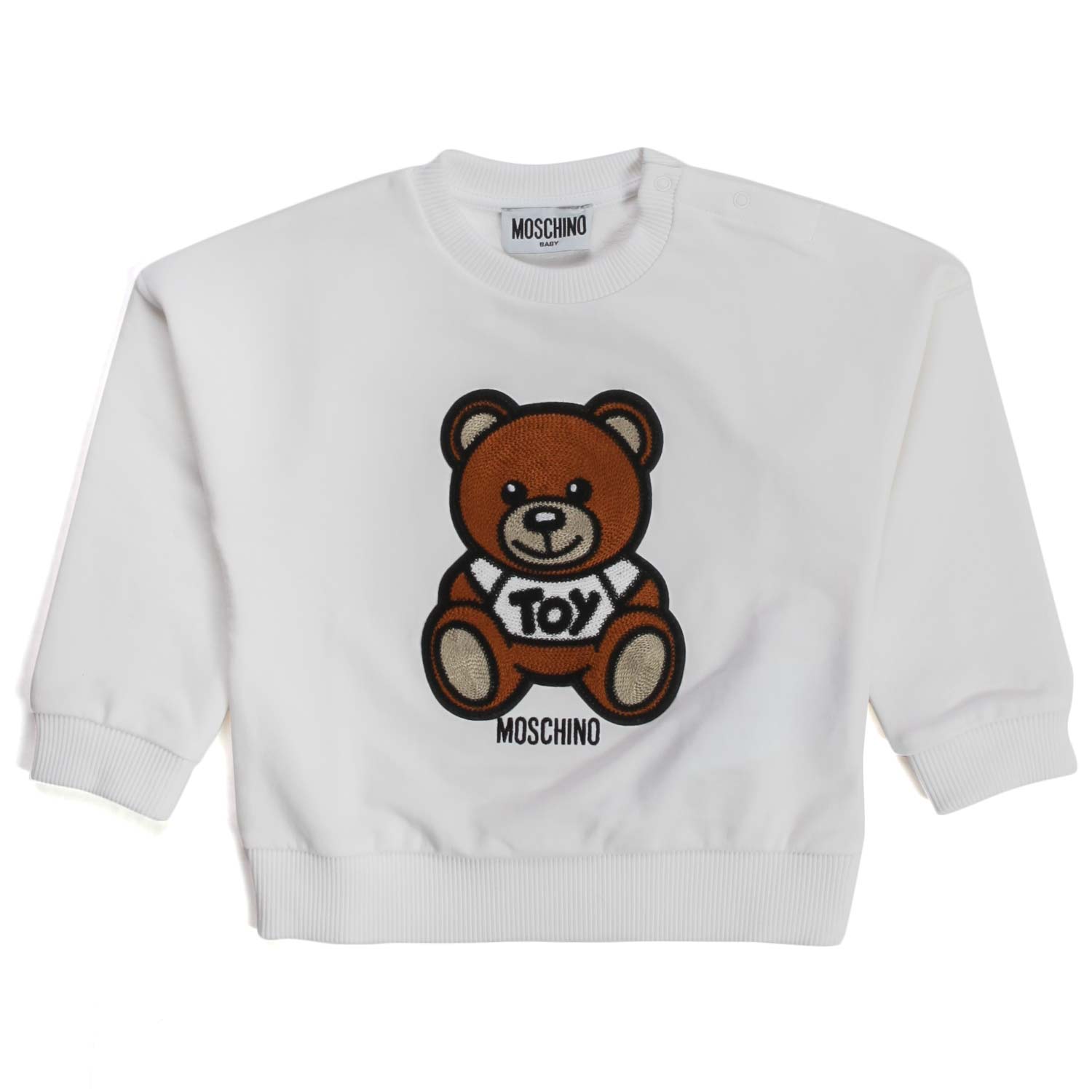FELPA BIANCA TEDDY BEAR BABY - annameglio.com abbigliamento moda