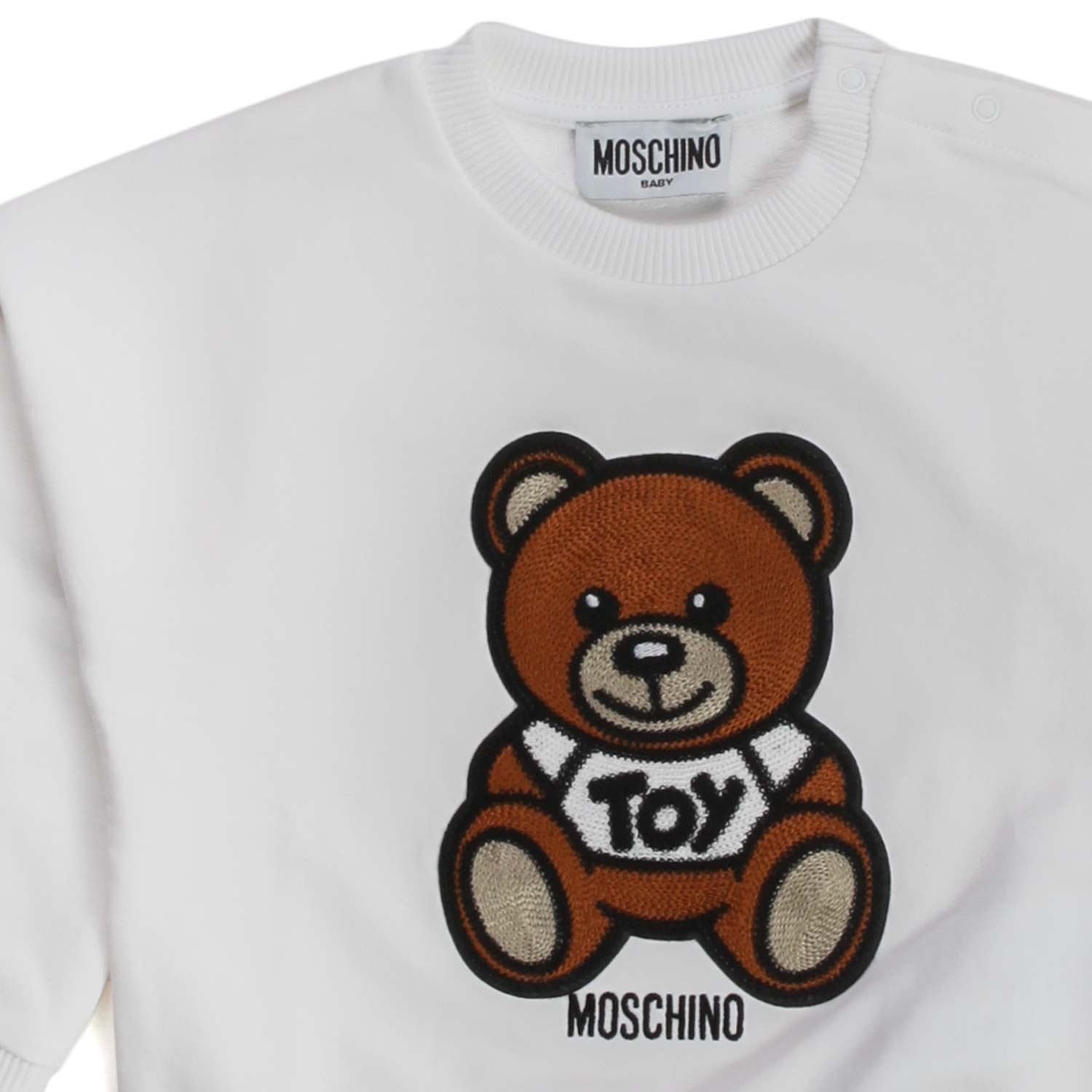 FELPA BIANCA TEDDY BEAR BABY - annameglio.com abbigliamento moda