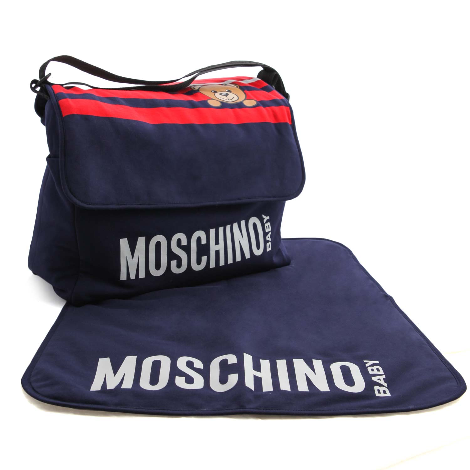 BORSA MAMMA BLU CON LOGO - annameglio.com abbigliamento moda