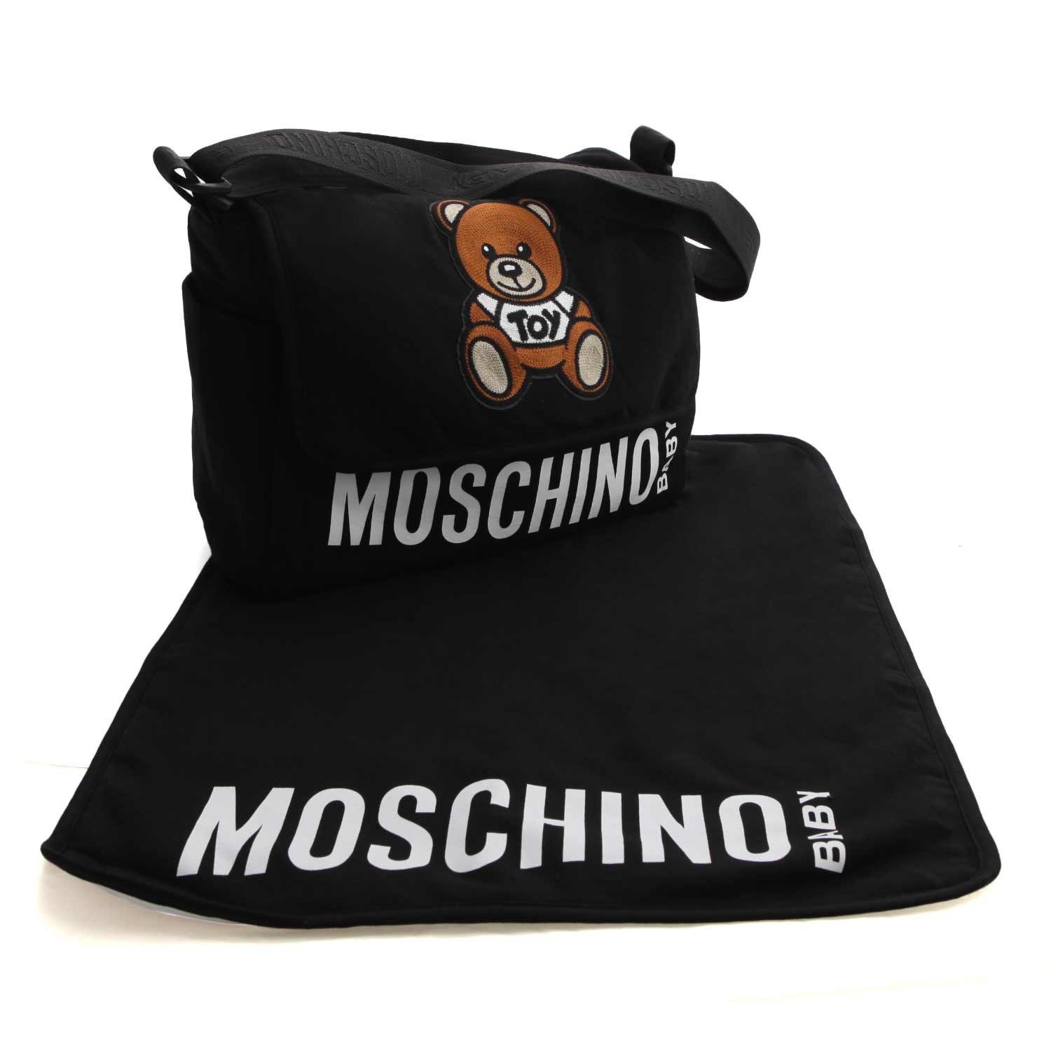 MOMMY BAG NERA CON ORSETTO - annameglio.com abbigliamento moda