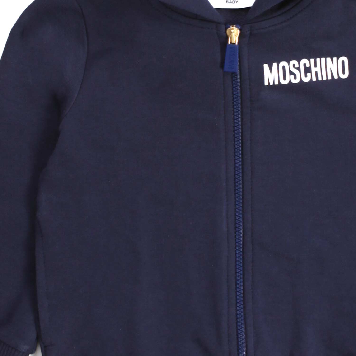 FELPA BLU CON ZIP UNISEX BIMBO - annameglio.com abbigliamento moda