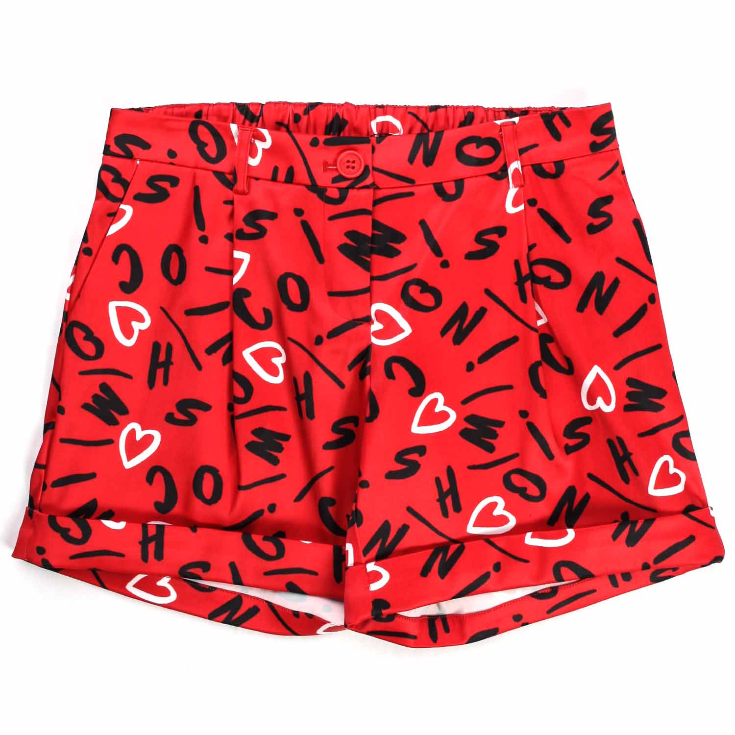 SHORTS ROSSI STAMPA BAMBINA TEEN - annameglio.com abbigliamento moda