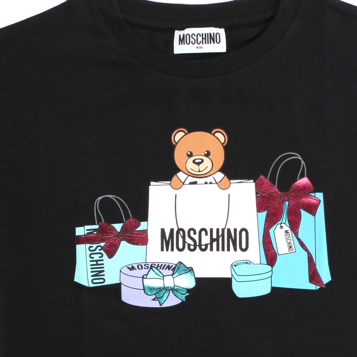 T-SHIRT NERA ORSETTO TEEN BIMBA - annameglio.com abbigliamento moda