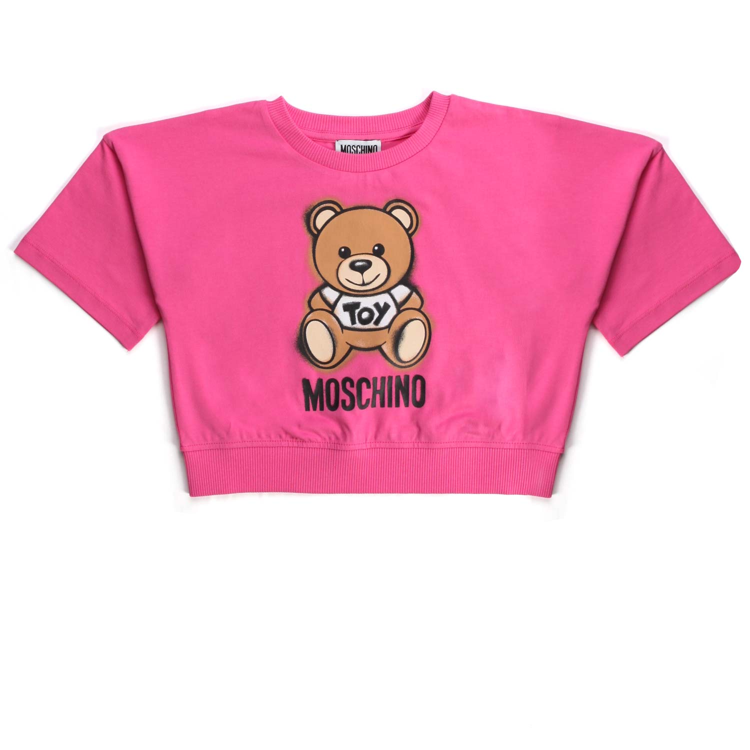 T-SHIRT CROPPED ROSA BIMBA TEEN - annameglio.com abbigliamento moda