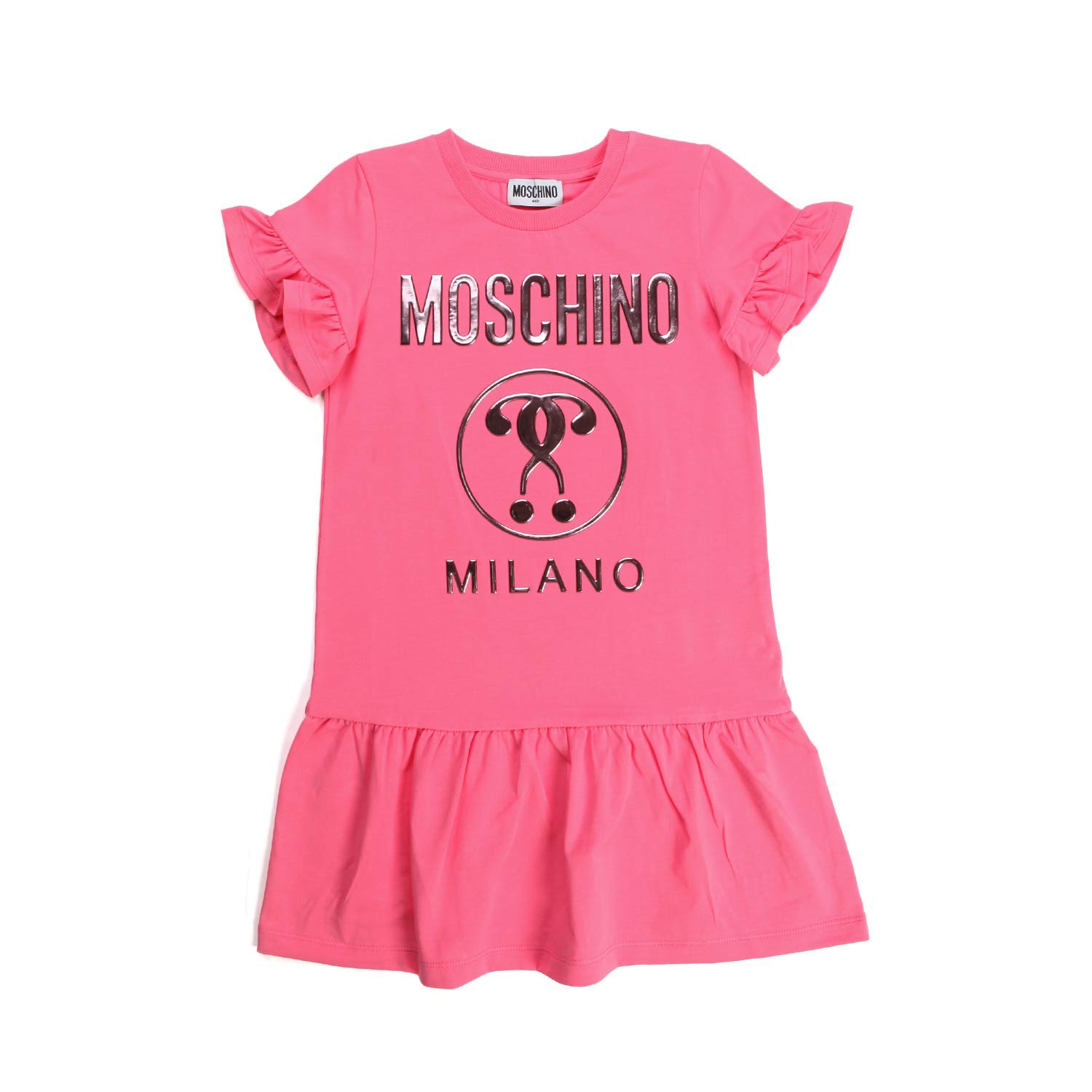 ABITO FUCSIA LOGO BAMBINA - annameglio.com abbigliamento moda