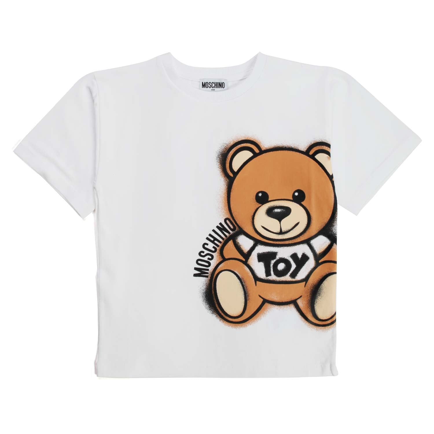 T-SHIRT CON ORSETTO BIANCA BAMBINO E TEENAGER - annameglio.com abbigliamento moda