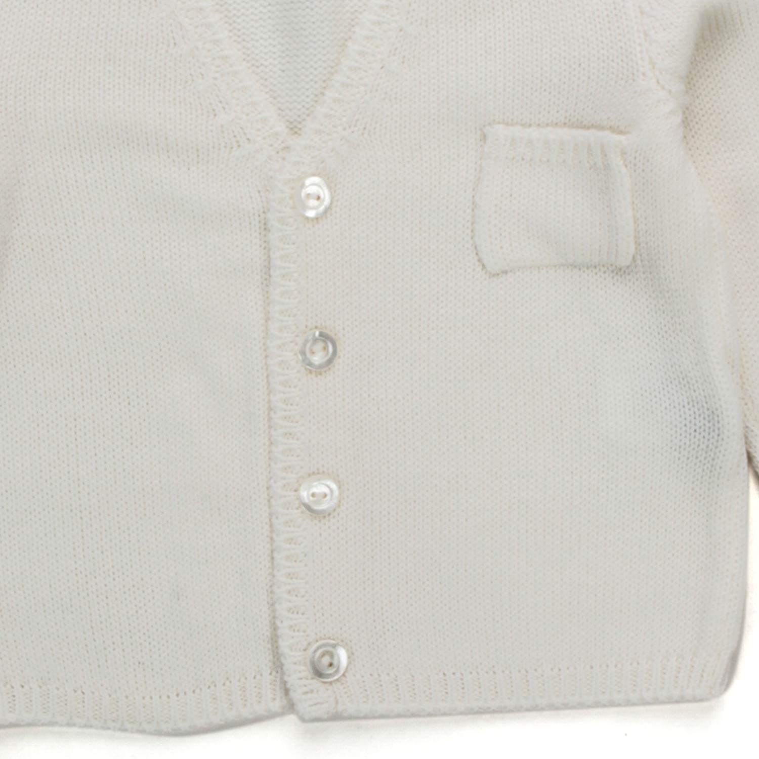 CARDIGAN BIANCO CASHMERE NEONATO - annameglio.com abbigliamento moda