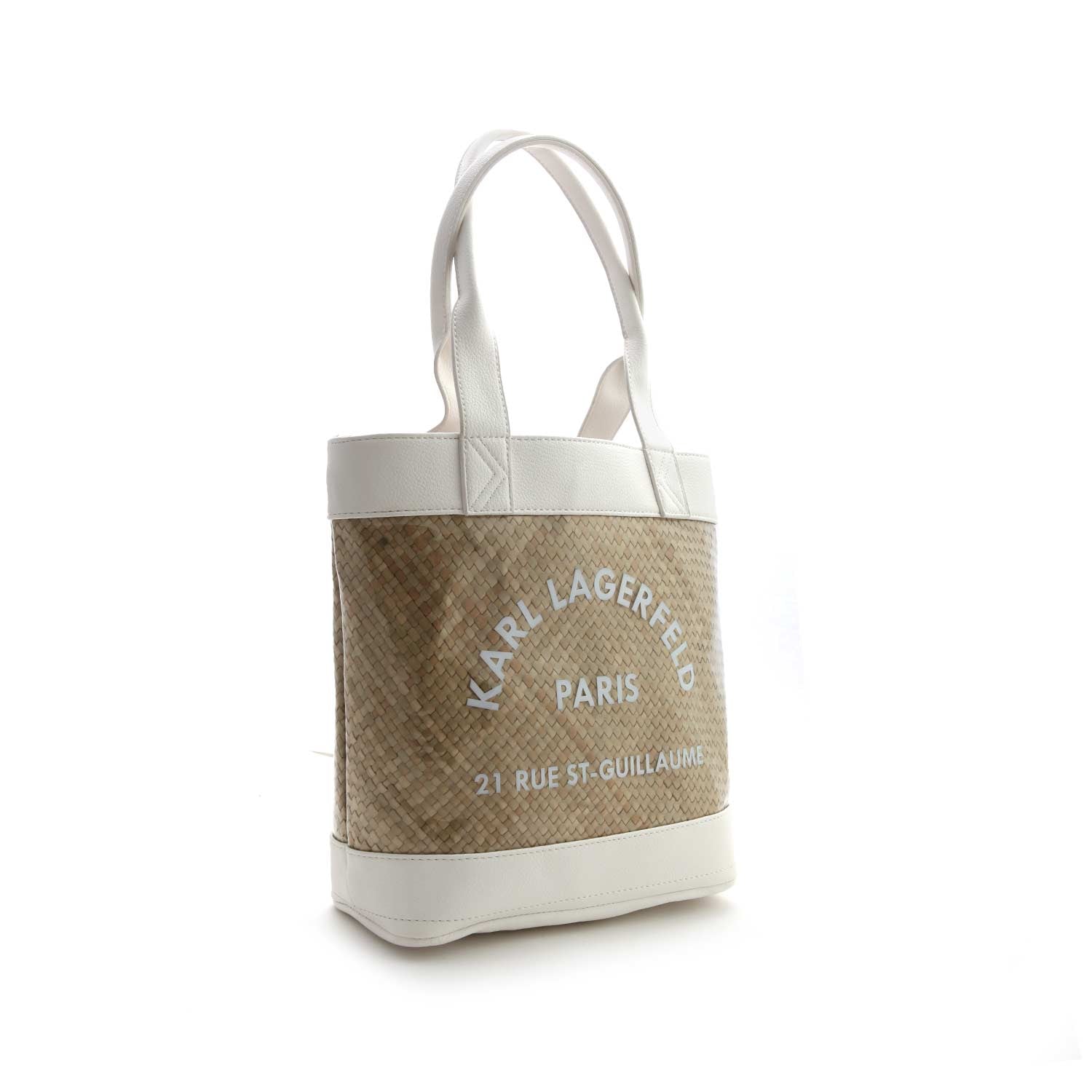 BORSA SHOPPER BIANCA E BEIGE RAGAZZA - annameglio.com abbigliamento moda