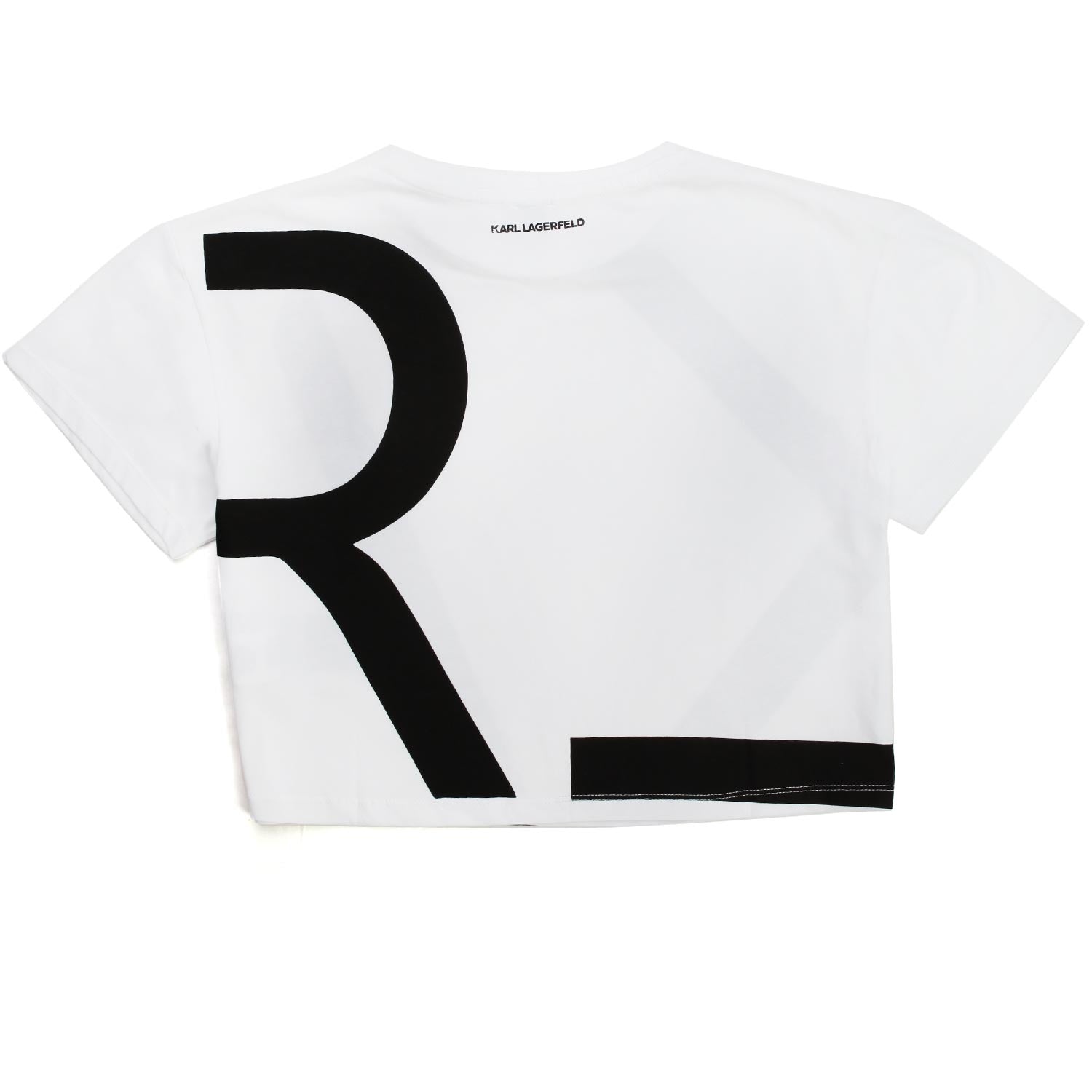 T-SHIRT CROPPED BIANCA E NERA BAMBINA E TEENAGER - annameglio.com abbigliamento moda