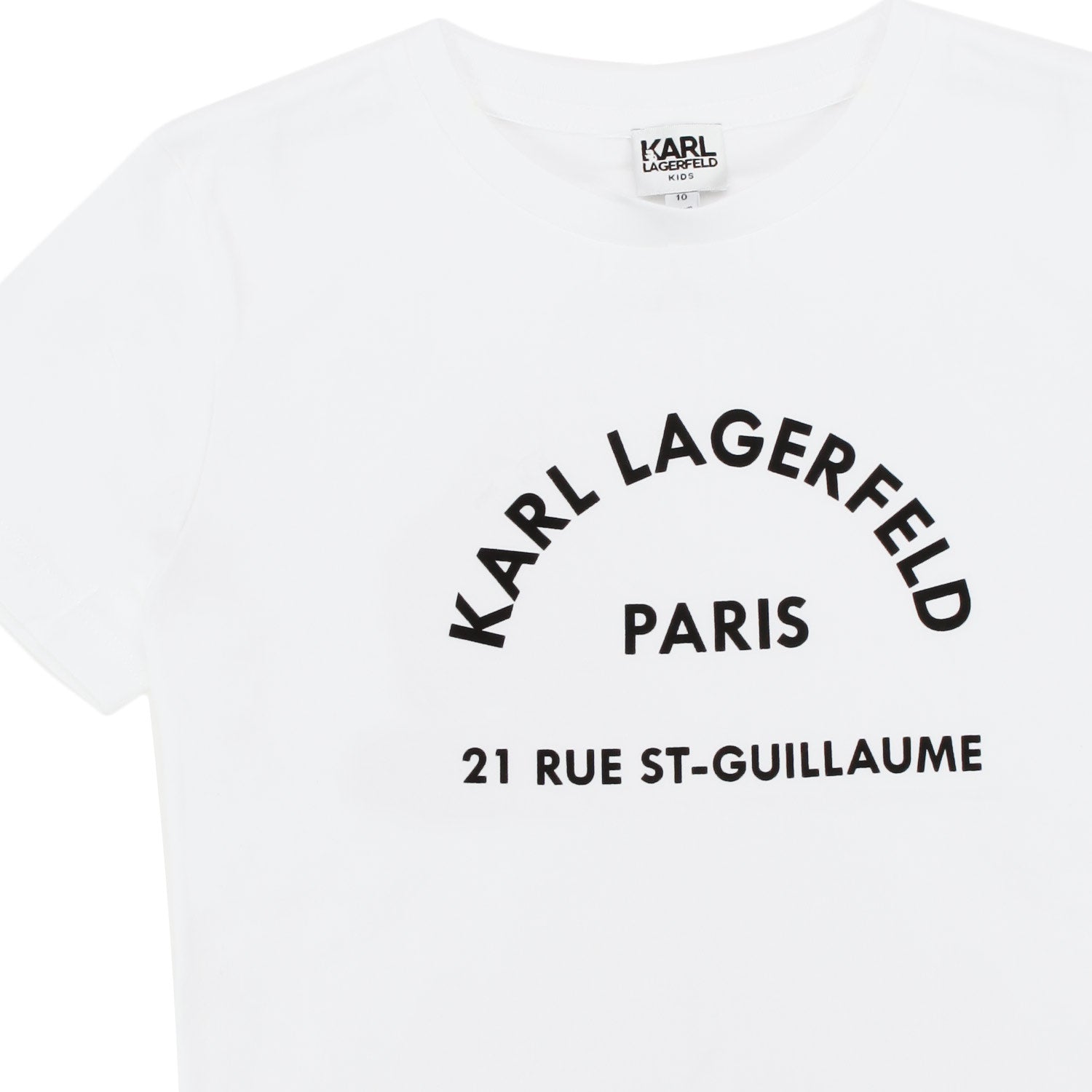 MAGLIETTA BIANCA CON LOGO NERO BAMBINA E TEENAGER - annameglio.com abbigliamento moda