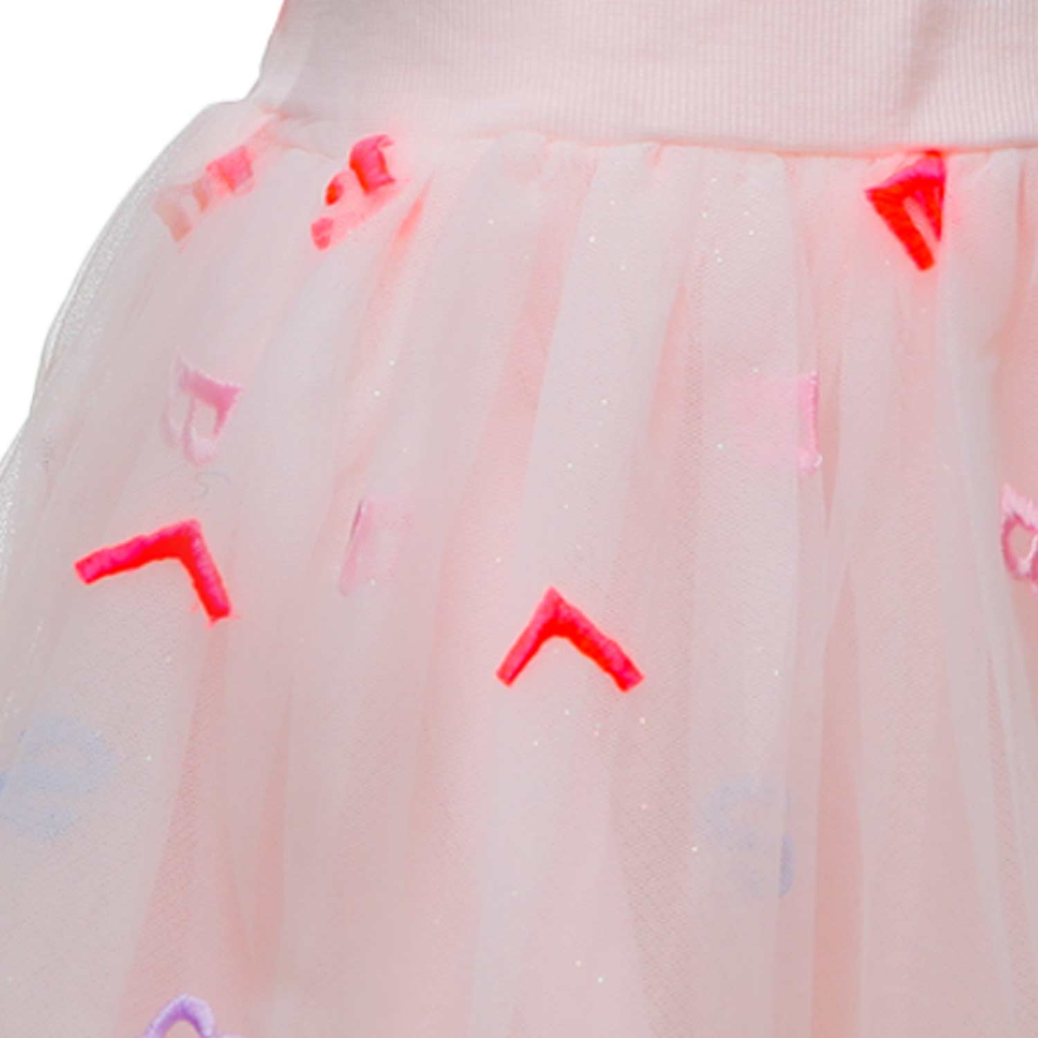 ABITO ROSA BAMBINA CON TULLE E RICAMI - annameglio.com abbigliamento moda