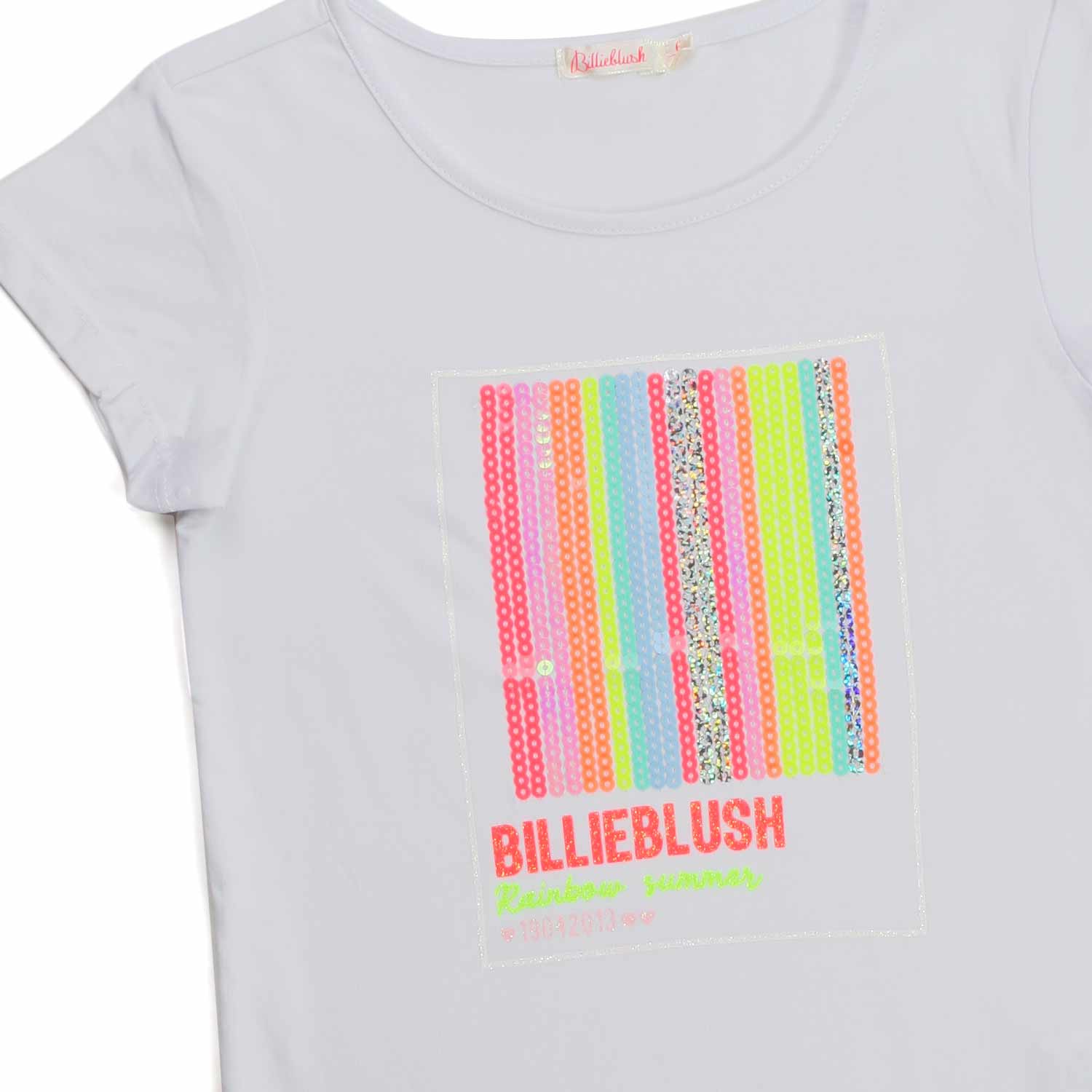 T-SHIRT BIANCA E FLUO BAMBINA - annameglio.com abbigliamento moda