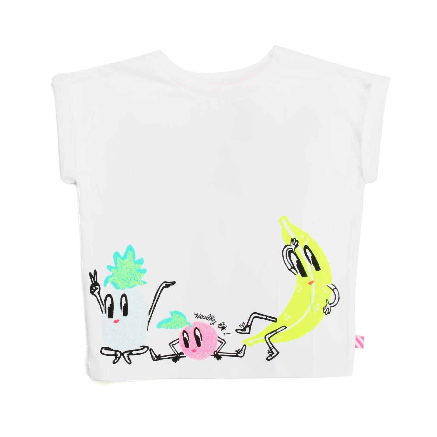 T-SHIRT BIANCA CON STAMPE COLORATE BAMBINA - annameglio.com abbigliamento moda