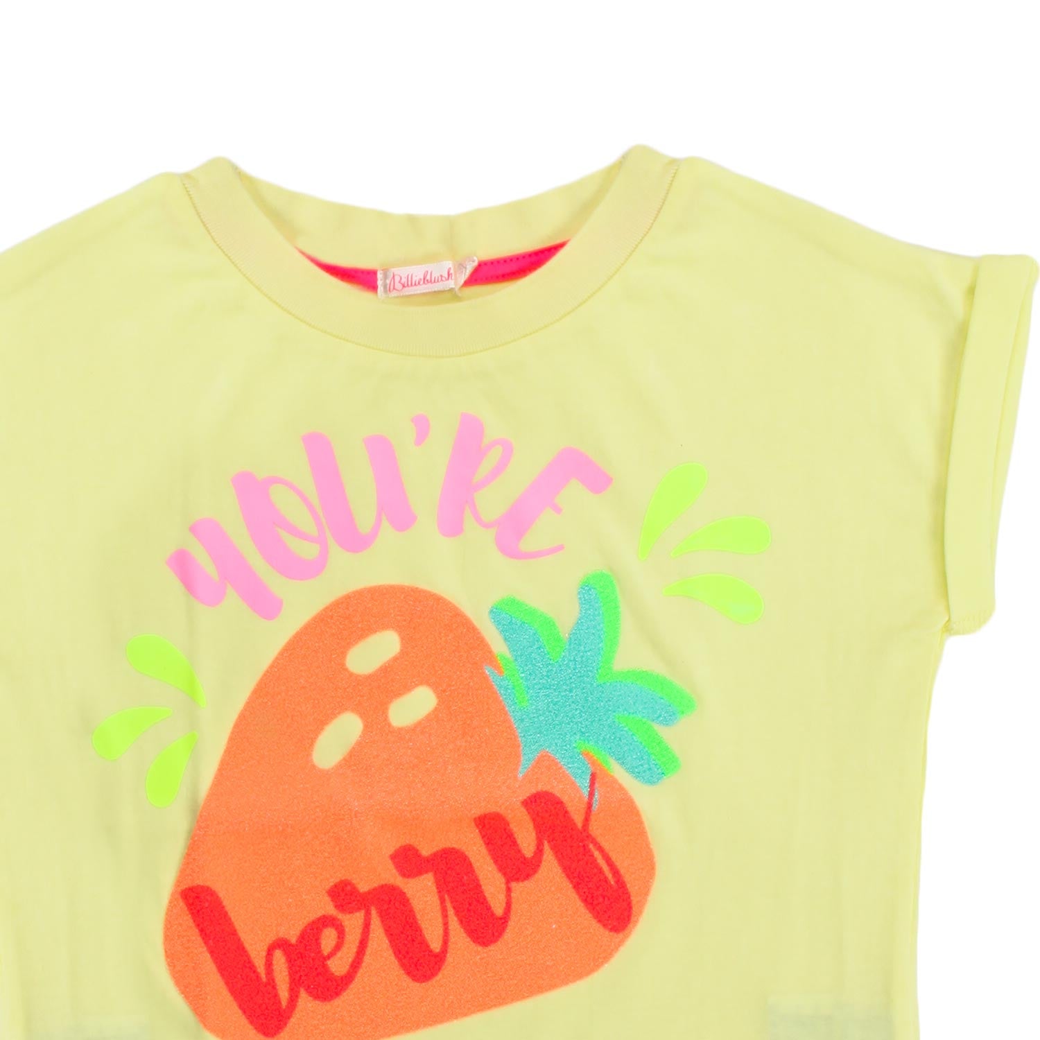 T-SHIRT GIALLA CON STAMPE COLORATE BAMBINA - annameglio.com abbigliamento moda