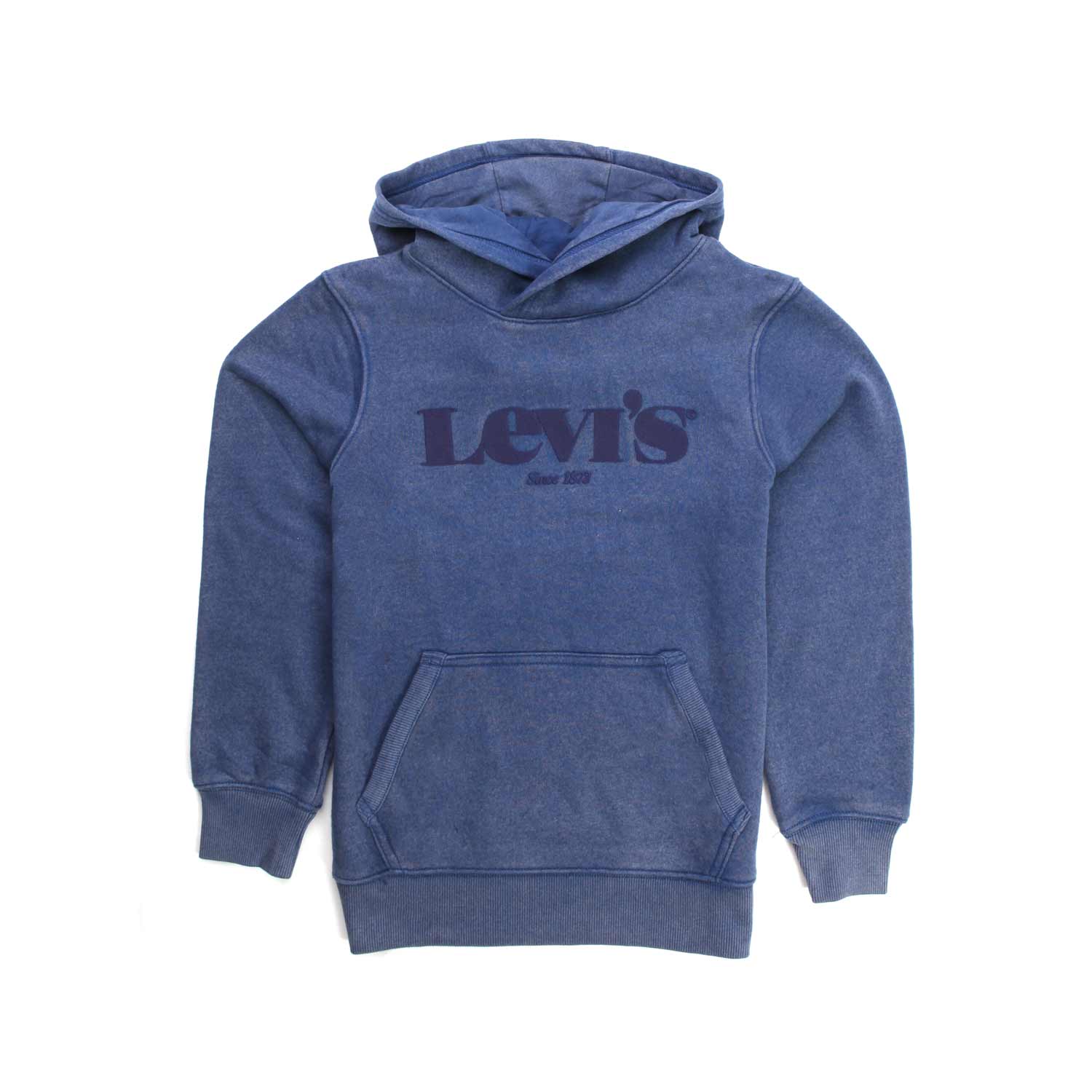 FELPA UNISEX BLU CON CAPPUCCIO TEENAGER - annameglio.com abbigliamento moda