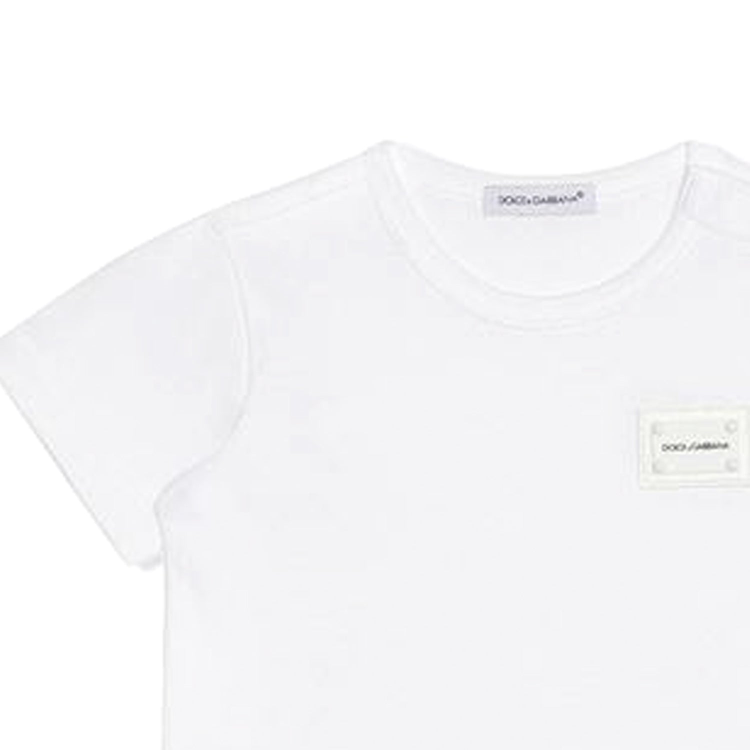 T-SHIRT NEONATO BIANCA LOGO - annameglio.com abbigliamento moda