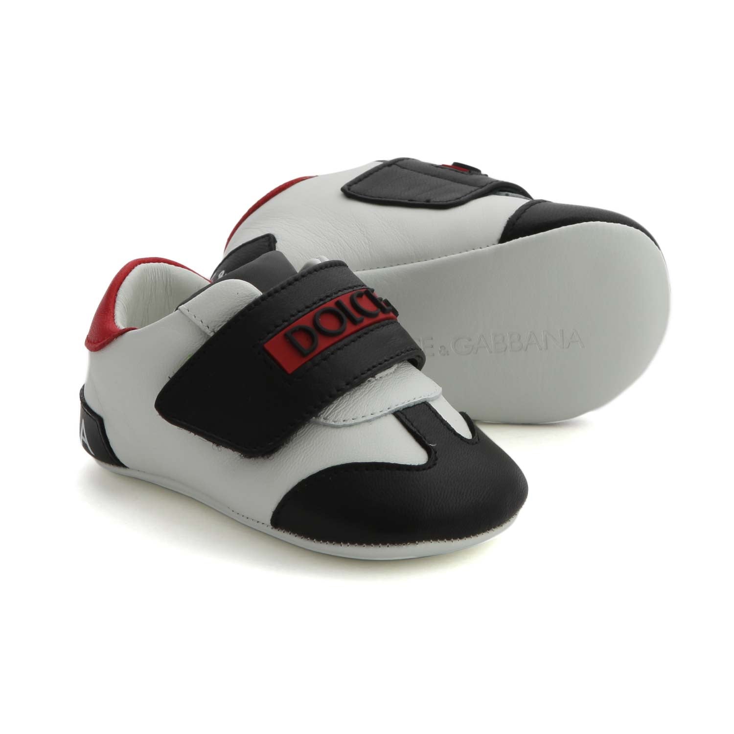 SNEAKER PRIMI PASSI BIANCA E NERA NEONATO - annameglio.com abbigliamento moda