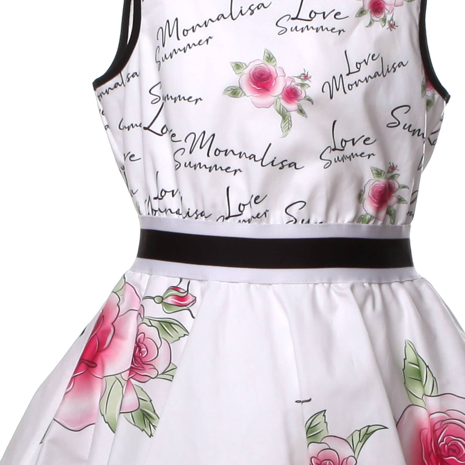 ABITO BAMBINA CON STAMPA ROSE - annameglio.com abbigliamento moda